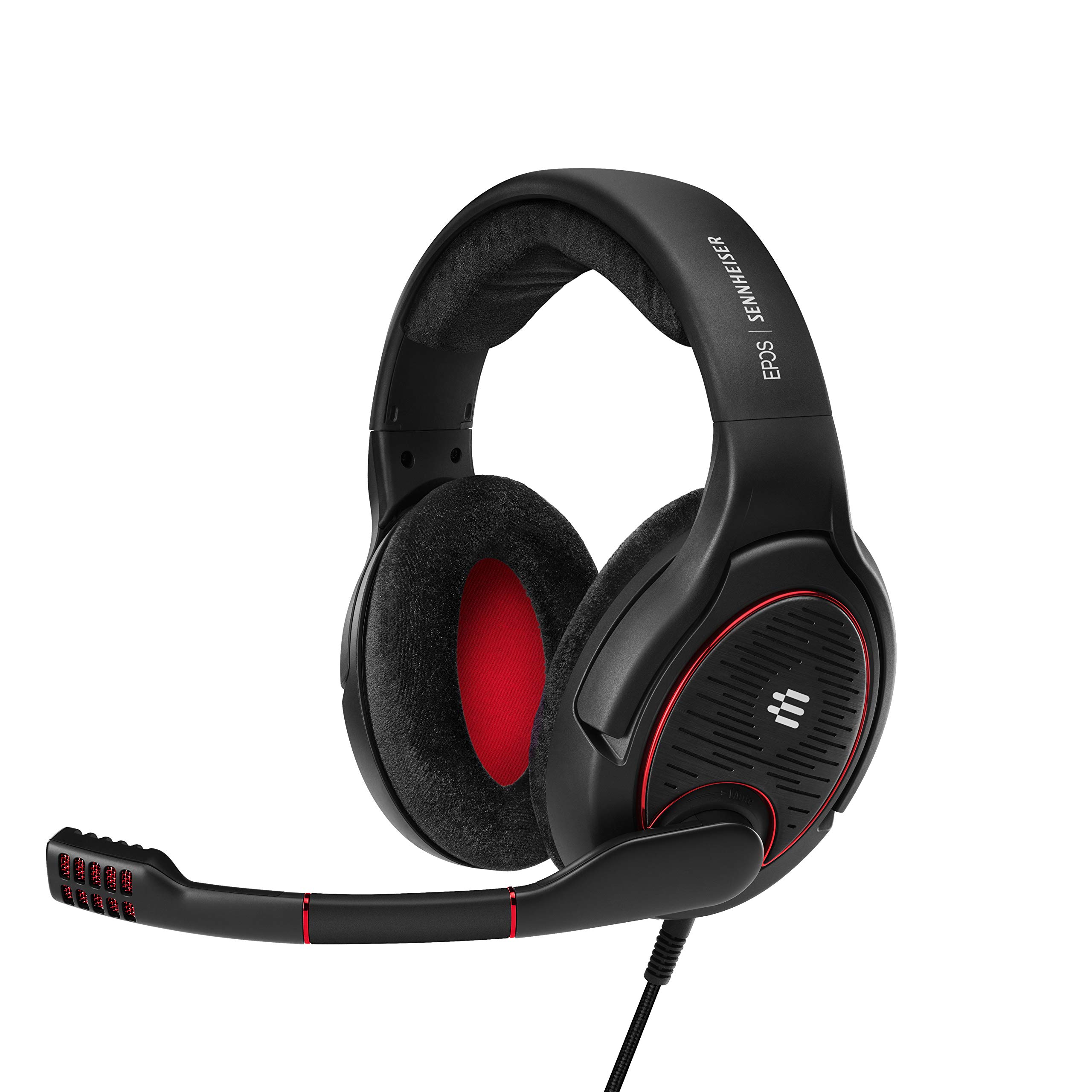 EPOS Game One Open Acoustic Gaming Headset - Wired Over-Ear Headphones with Noise-Canceling Mic, 3.5mm Jack (Black) - Perfect for PC, PS4, Xbox & Competitive Esports Gaming