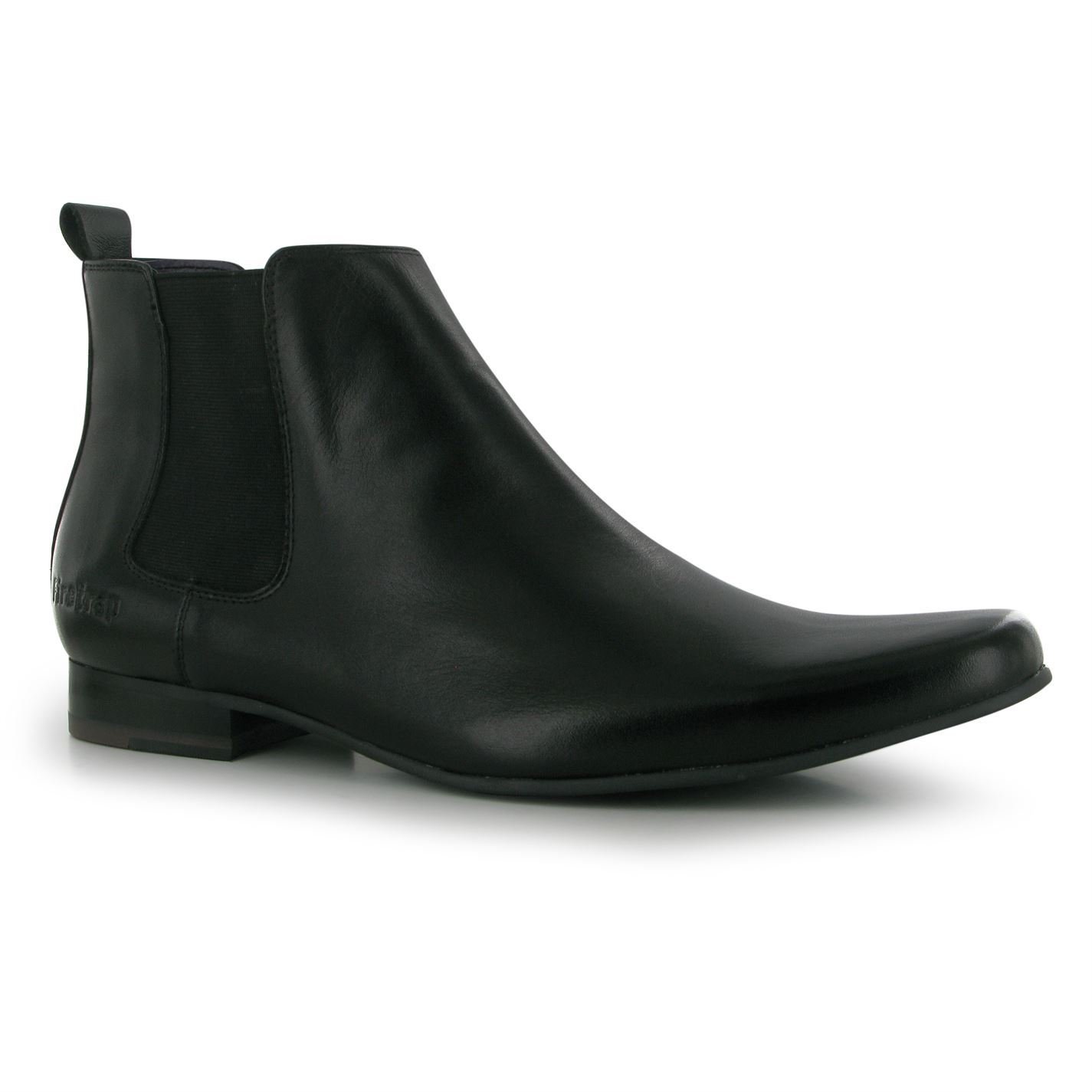 Firetrap Men's Chelsea Boots - Slip On Leather Ankle Boots for Casual & Dress Wear | Waterproof & Comfortable Footwear for Work, Travel & Everyday Use