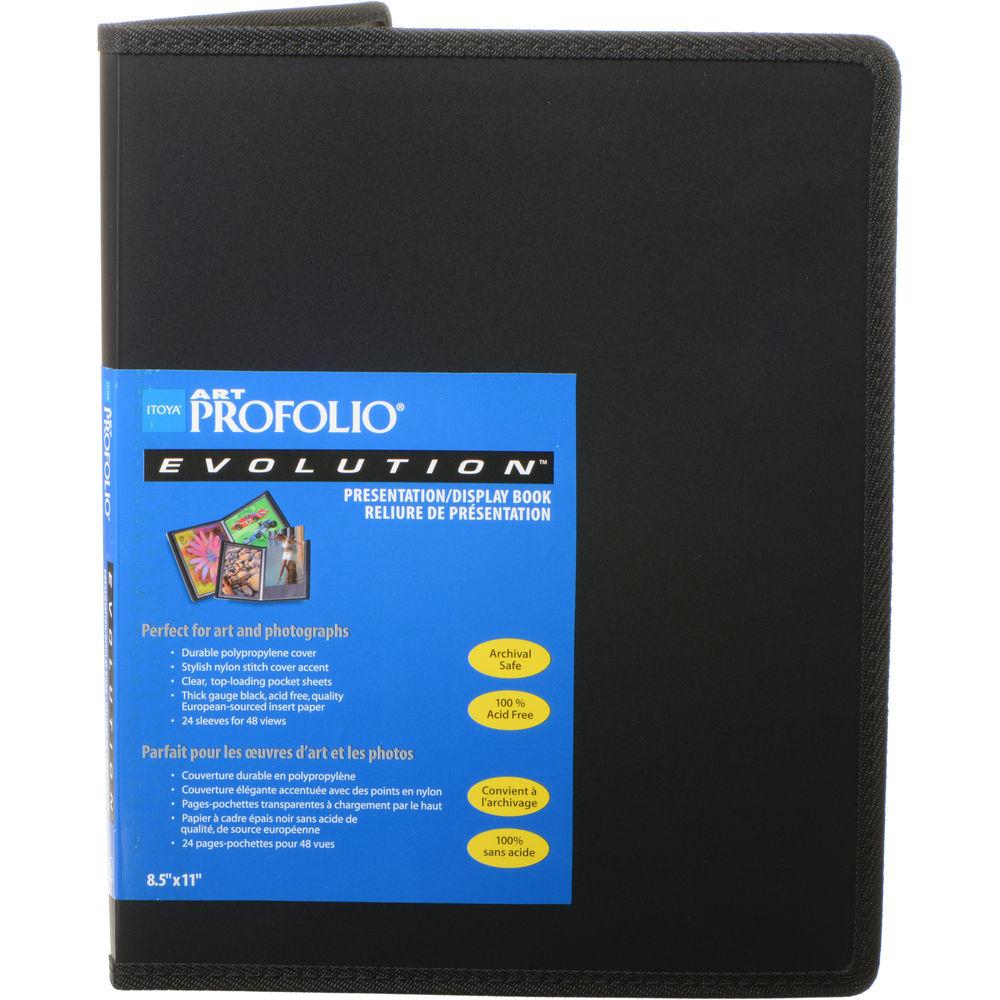 Itoya Art Profolio Evolution Presentation & Display Book - 8.5 x 11 Inches - Professional Portfolio Case for Artists, Designers & Photographers - Perfect for Job Interviews, Art Shows & Client Presentations