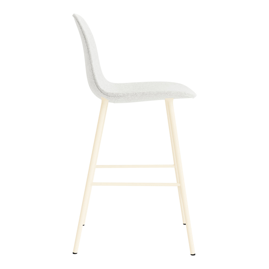 Premium Fully Upholstered Form Counter Chair - Stylish Bar Stool for Kitchen Island, Breakfast Nook & Home Bar Seating