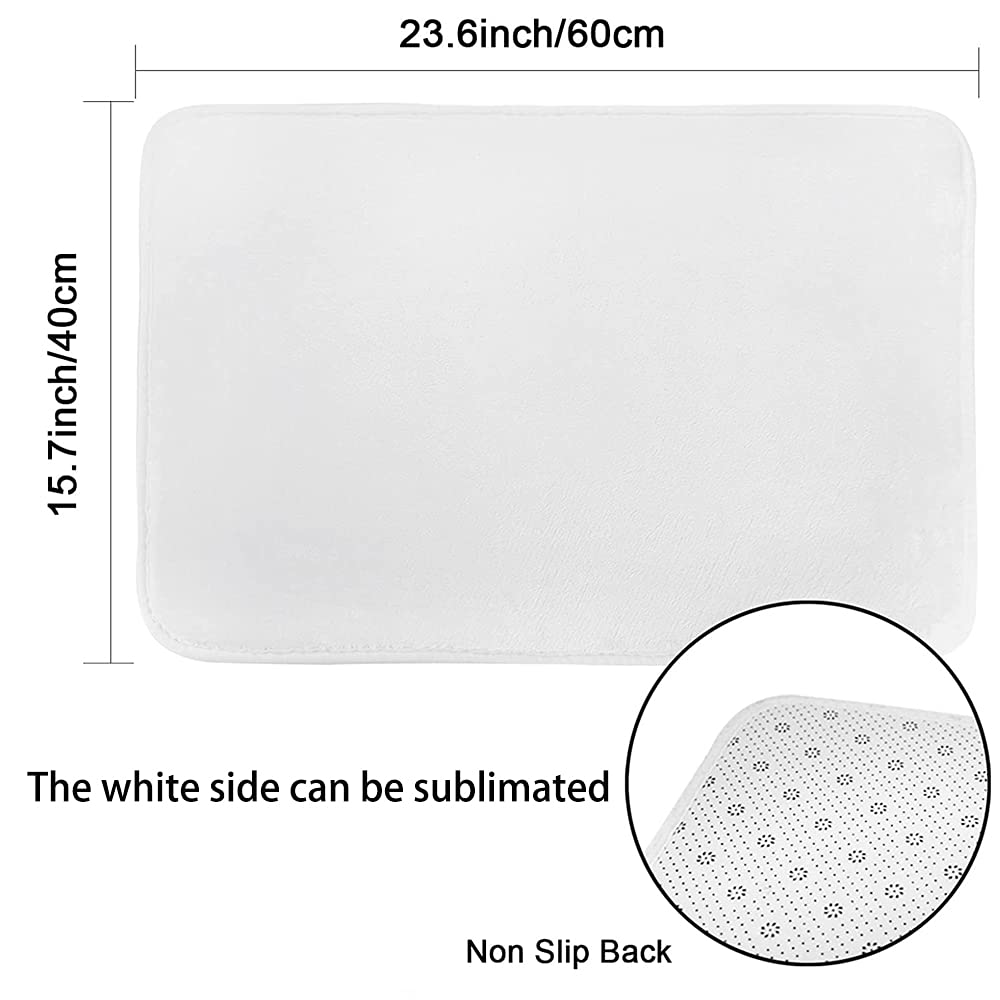 QOMOLANGMA 10-Pack Sublimation Blank Door Mats - 15.7x23.6 Inch Heat Press Transfer Welcome Mats & Bath Mats for DIY Home Decor - Perfect for Entryways, Bathrooms & Personalized Gifts