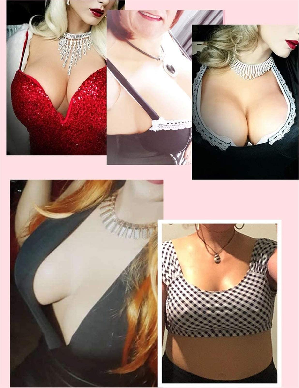 Premium Silicone Breastplate B-G Cup - Realistic Breast Forms for Crossdressers & Transgender Women - Natural Looking Silicone Breast Plates for Men & Women - Perfect for Cosplay, Drag Shows & Gender Affirmation