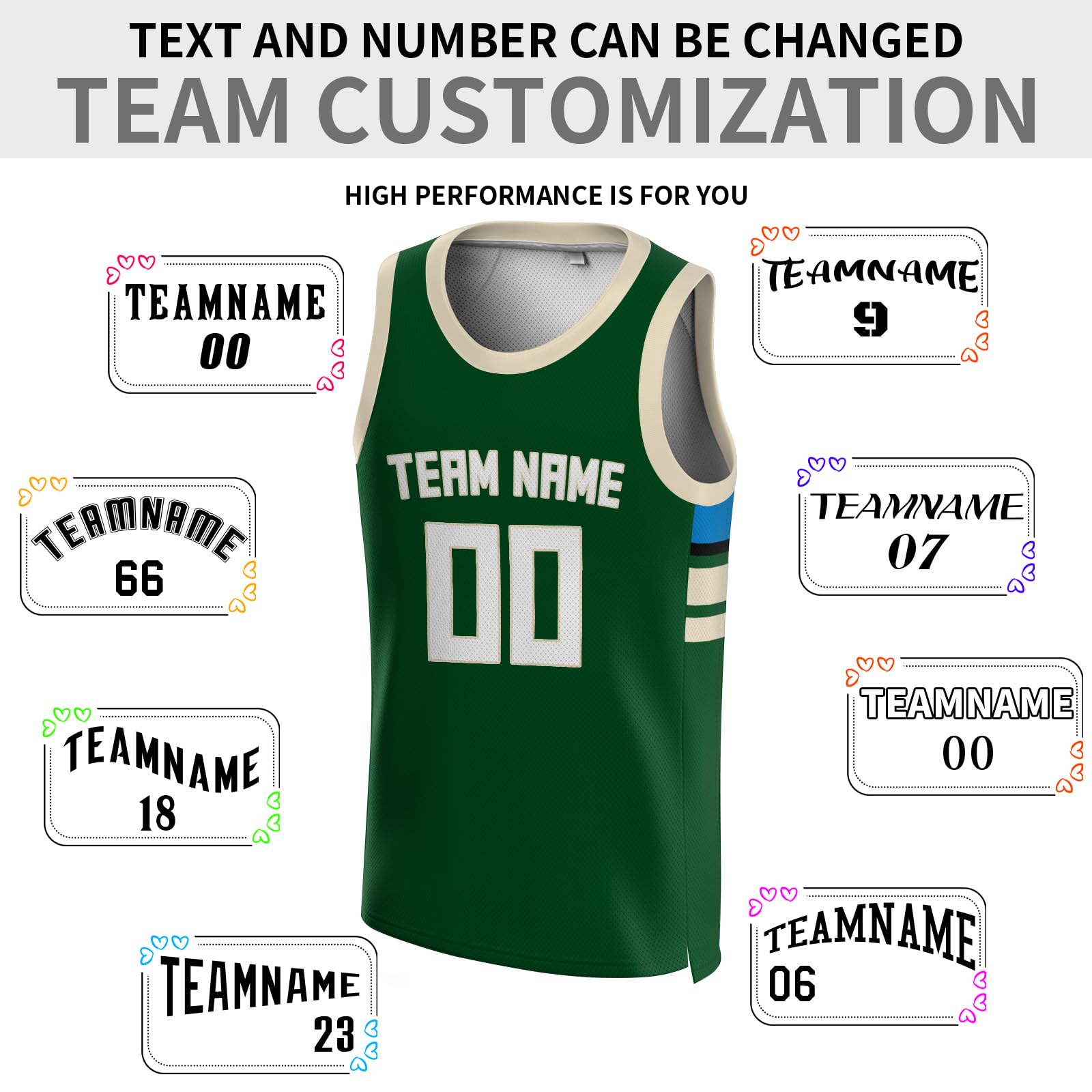 Custom Basketball Jerseys Personalized with Name & Number - Men's Women's Youth Kids Basketball Uniforms for Team Games, Practice & Fan Wear