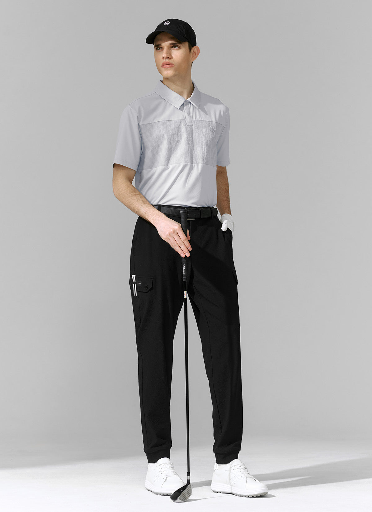 Breathable Seersucker Stretch Cargo Jogger Pants for Men - Comfortable Casual Workout & Outdoor Travel Pants