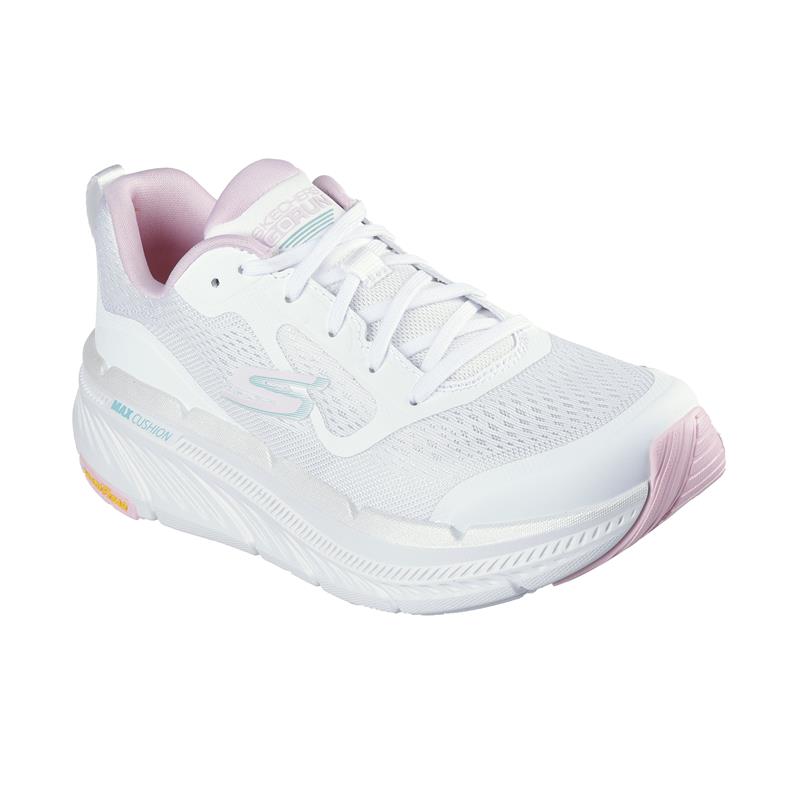 MAX CUSHION PREMIER 2.0 Running Shoes for Men - Lightweight Comfortable Athletic Sneakers with Arch Support - Perfect for Jogging, Gym Workouts & Daily Walking (White/Pink)