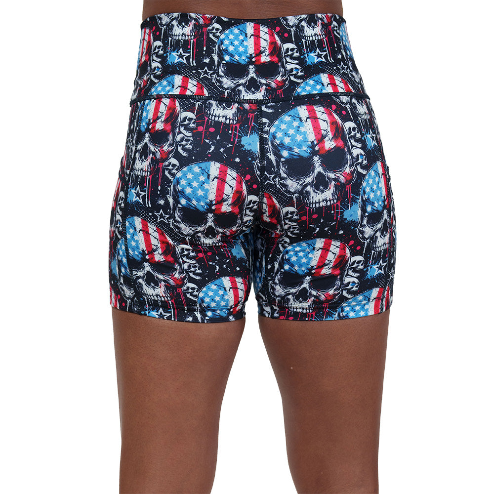 United Skulls Men's Casual Shorts - Comfortable Summer Athletic Shorts for Running, Gym & Outdoor Activities