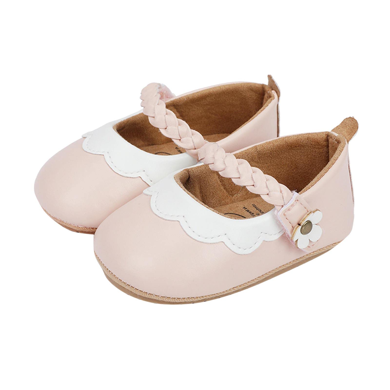Baby Girls First Walkers Sandals - Pink (6-12 Months) for Toddler Outdoor Play