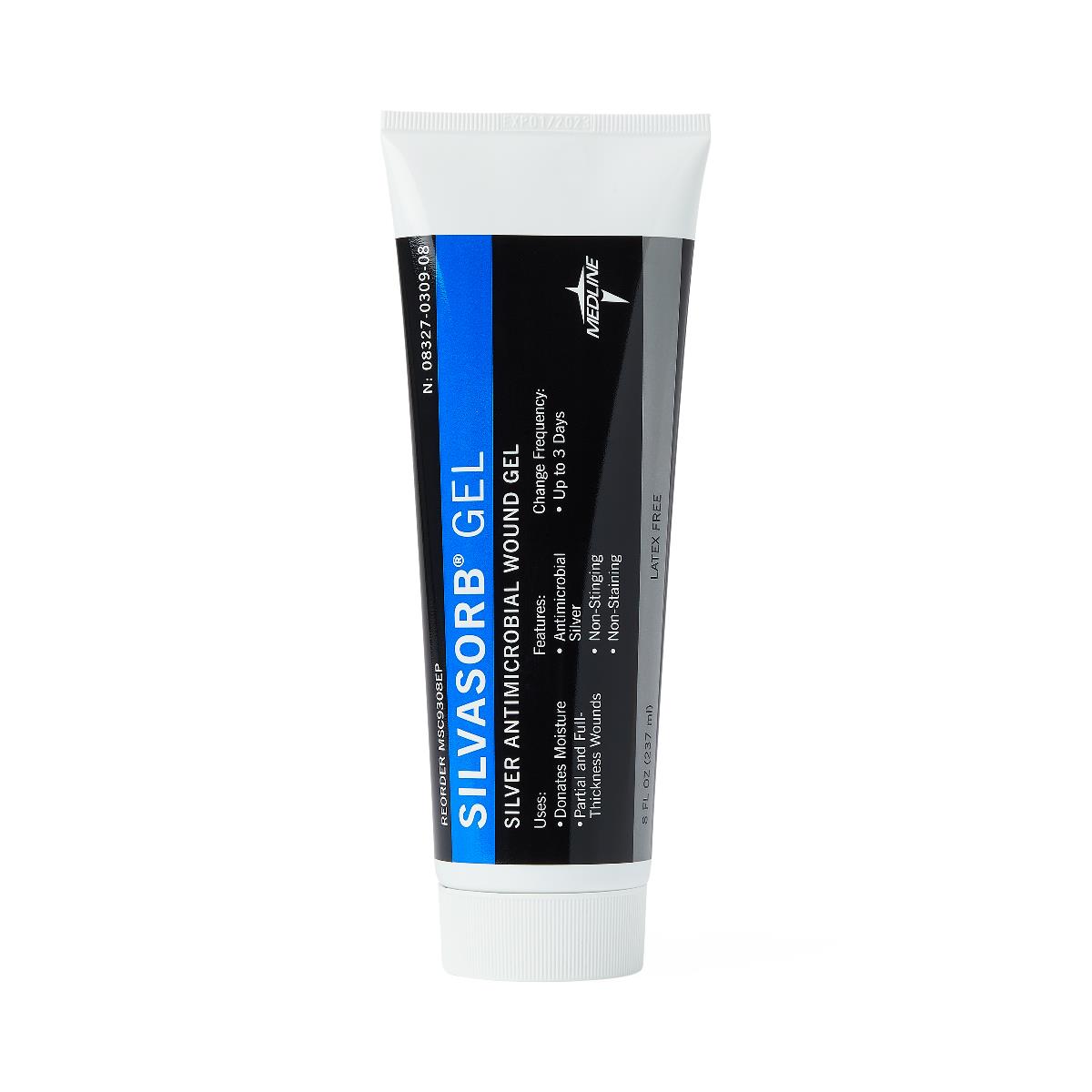 SilvaSorb Silver Antimicrobial Wound Gel - Fast Healing for Cuts, Burns & Abrasions - First Aid Essential for Home, Travel & Emergency Kits
