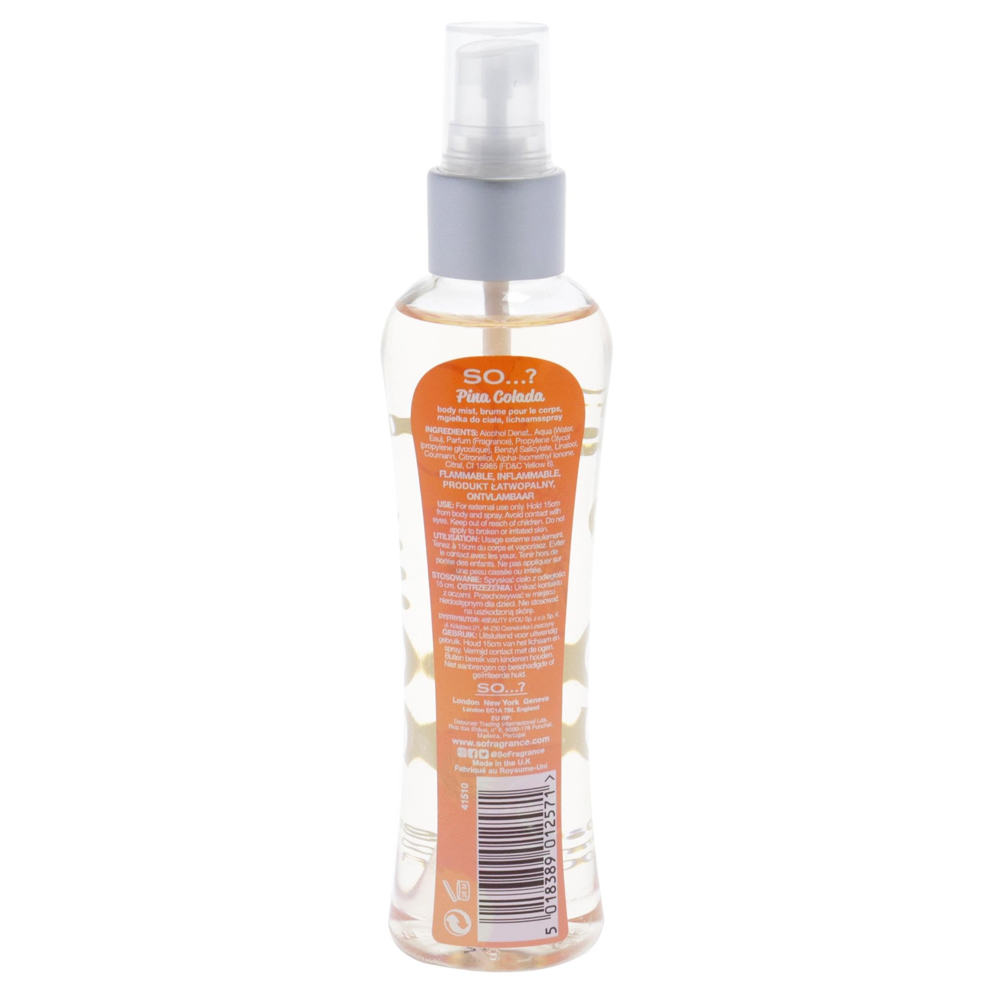 So...? Pina Colada Body Mist for Women - 3.5 oz Tropical Coconut Pineapple Vanilla Perfume Spray | Sweet Fruity Fragrance Gift Set | Perfect for Summer, Beach Vacations & Everyday Wear