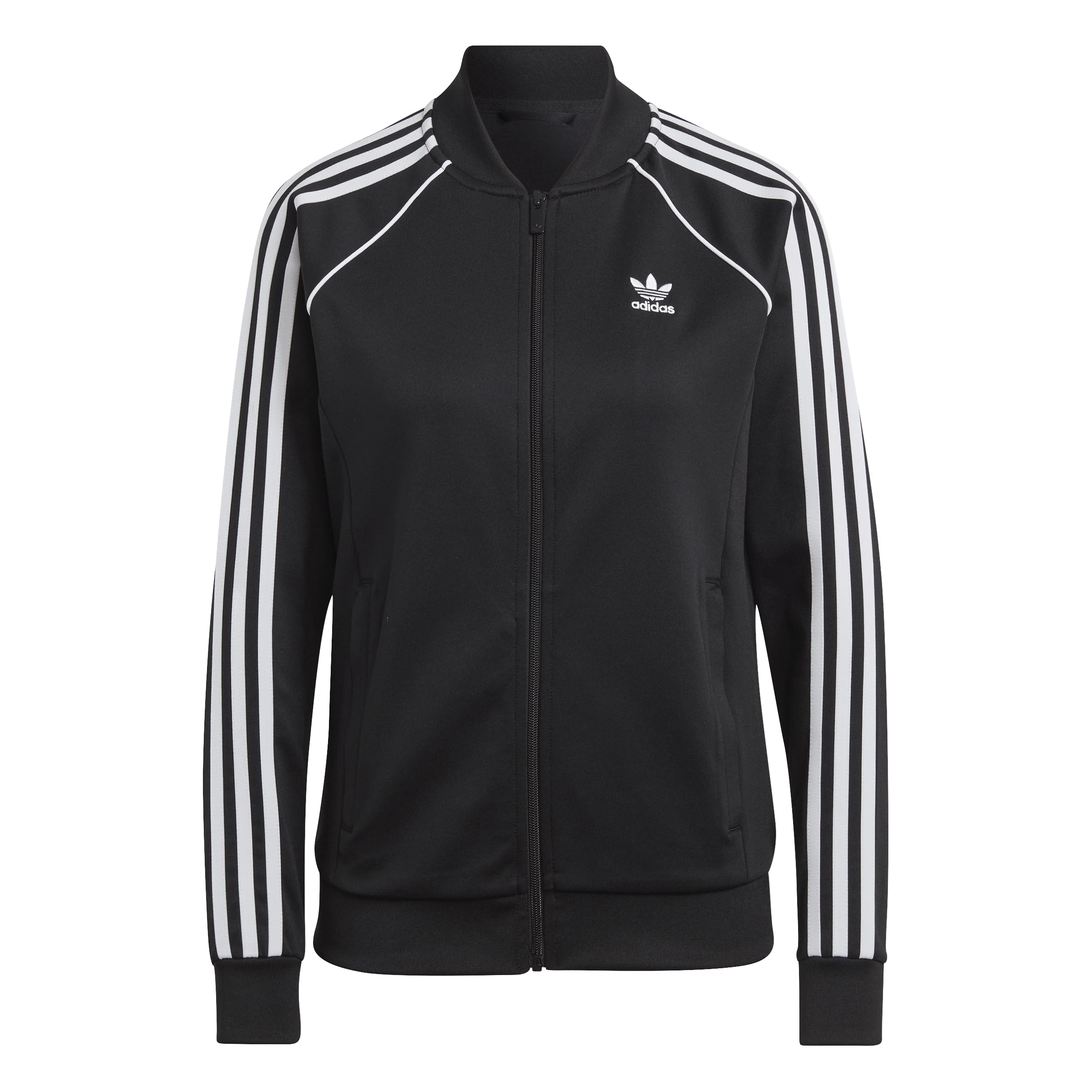 Adidas Originals Women's Adicolor Classics SST Track Jacket - Black, Small | Vintage-Inspired Athletic Wear for Running, Gym & Casual Street Style