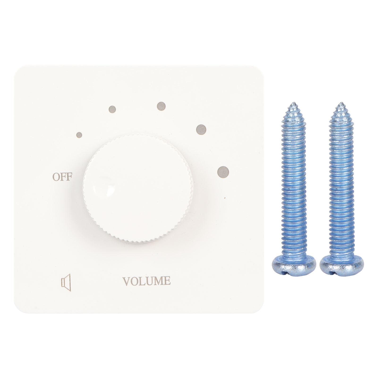 Mtlavishness 50W Professional Volume Control Knob - Audio Tuning Gear for Home Speakers & Studio Equipment - White - Perfect for DJ Mixers, Guitar Amps, and Hi-Fi Systems