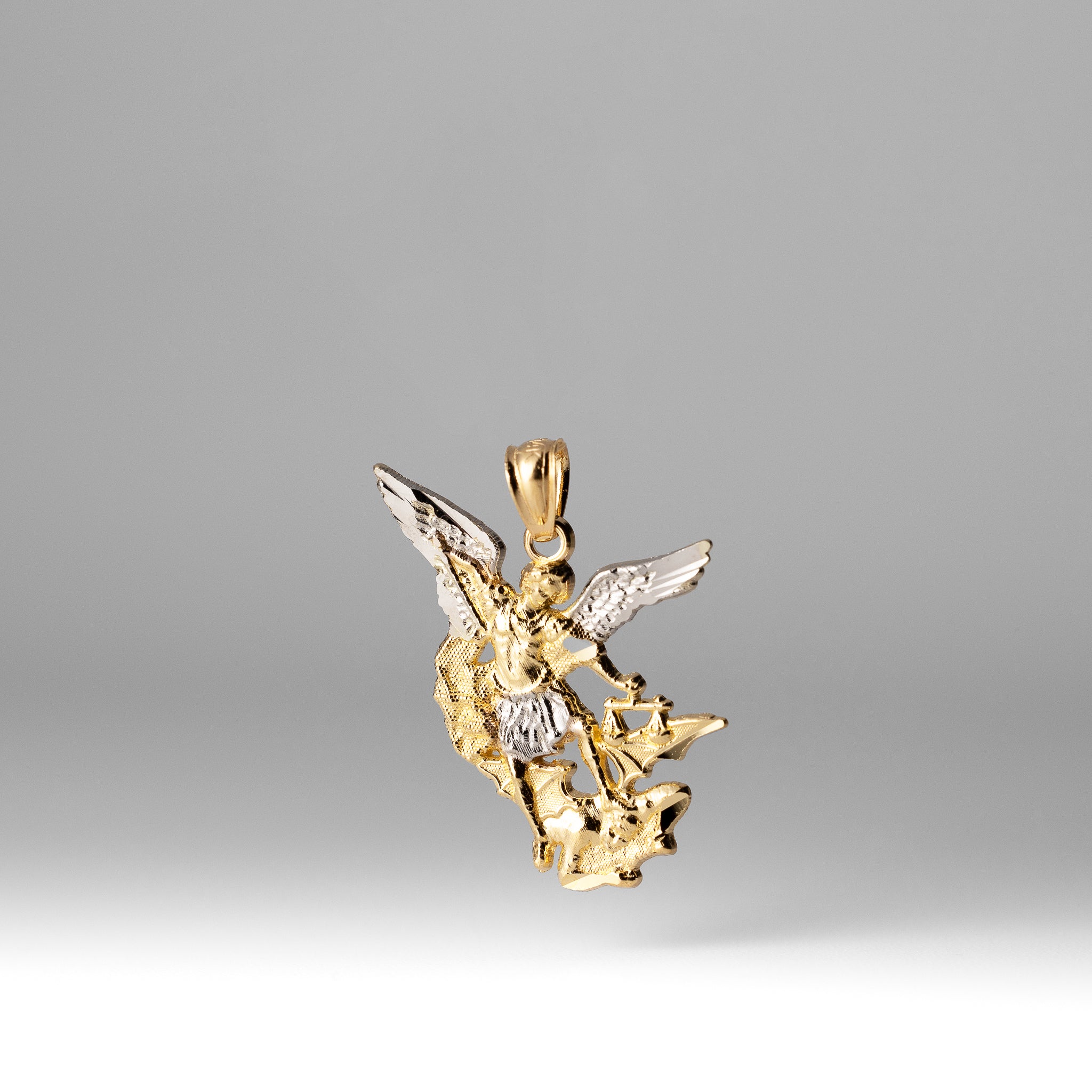 Gold Medium Saint Michael Archangel Pendant PT2776 - Religious Jewelry for Protection & Faith - Perfect for Gifts, Daily Wear & Spiritual Occasions