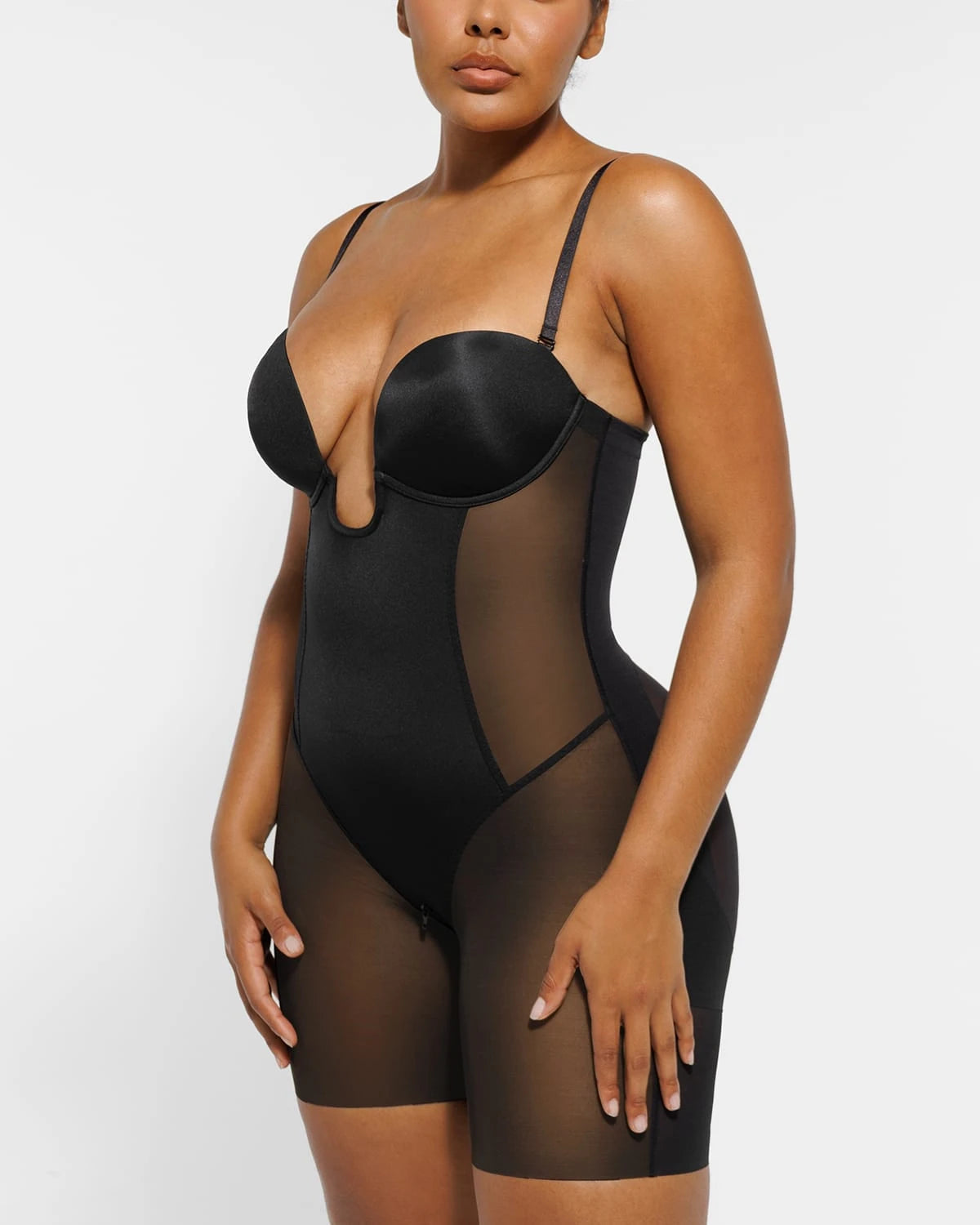 AirSlim® Deep Plunge Butt Lifting Bodysuit - Shapewear for Women, Tummy Control & Booty Enhancement | Perfect for Parties, Date Nights & Special Occasions