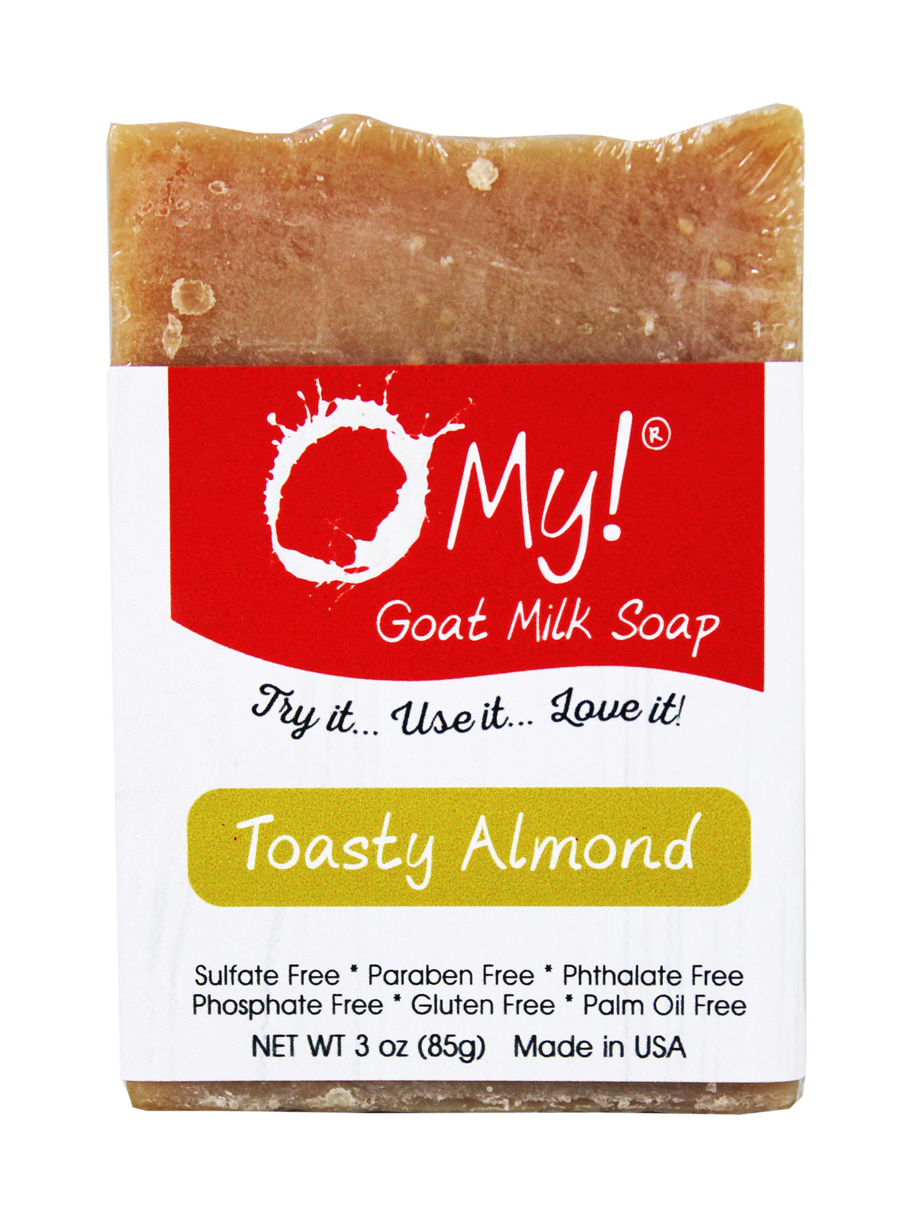 Goat Milk Soap Bar 6oz - Natural Handmade Soap with Farm Fresh Goat Milk | Paraben-Free, Sulfate-Free | Moisturizing & Gentle for Dry Sensitive Skin | Perfect for Daily Face & Body Cleansing, Gift Sets