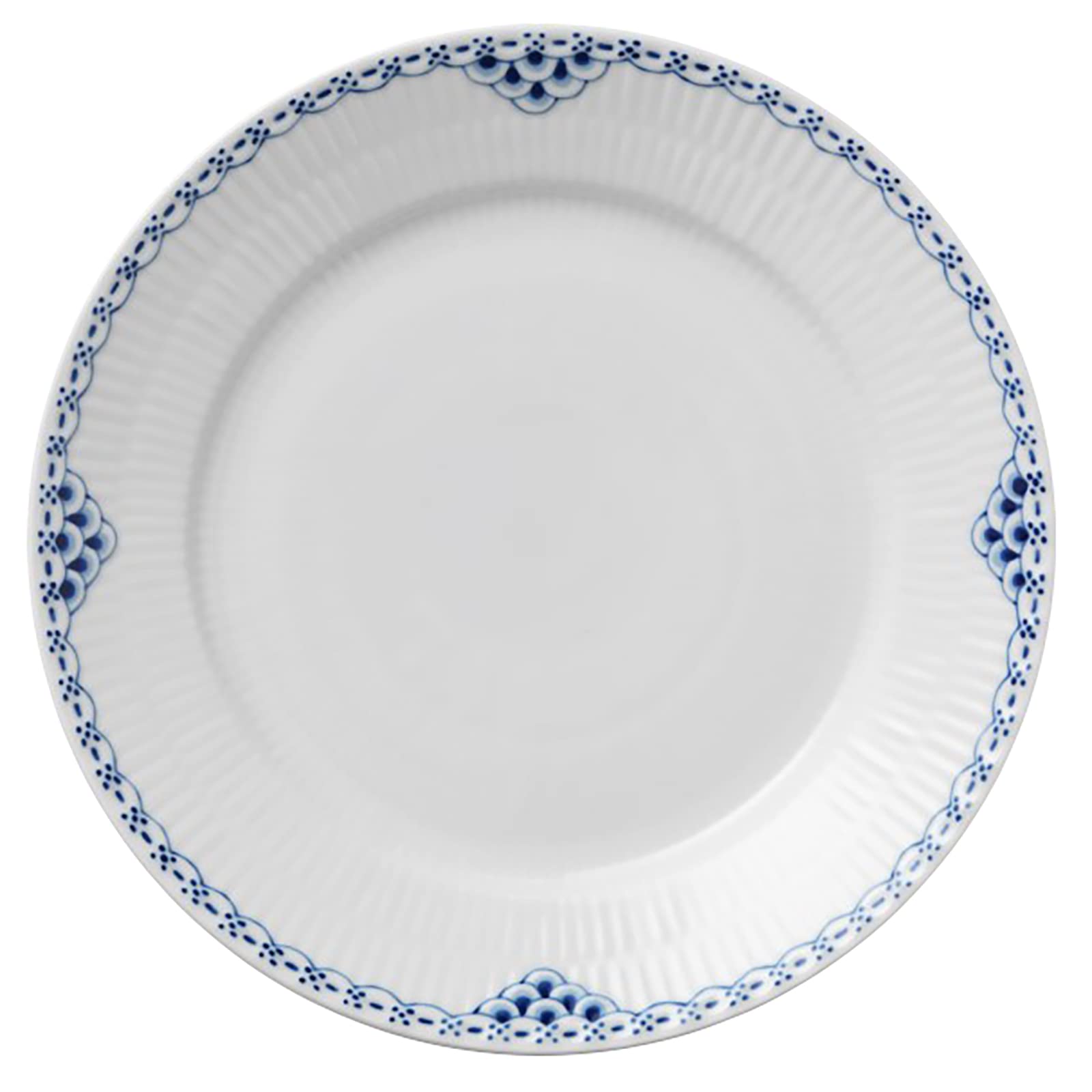 Royal Copenhagen Princess Plate - 8.7 Inches (22 cm) Elegant Porcelain Dinnerware - Perfect Wedding Gift & Anniversary Present - Model 1017271 - Ideal for Formal Dining, Bridal Showers & Special Occasions