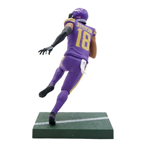 Official NFL Justin Jefferson Minnesota Vikings Action Figure - Collectible Football Player Statue for Fans, Gifts & Home Decor