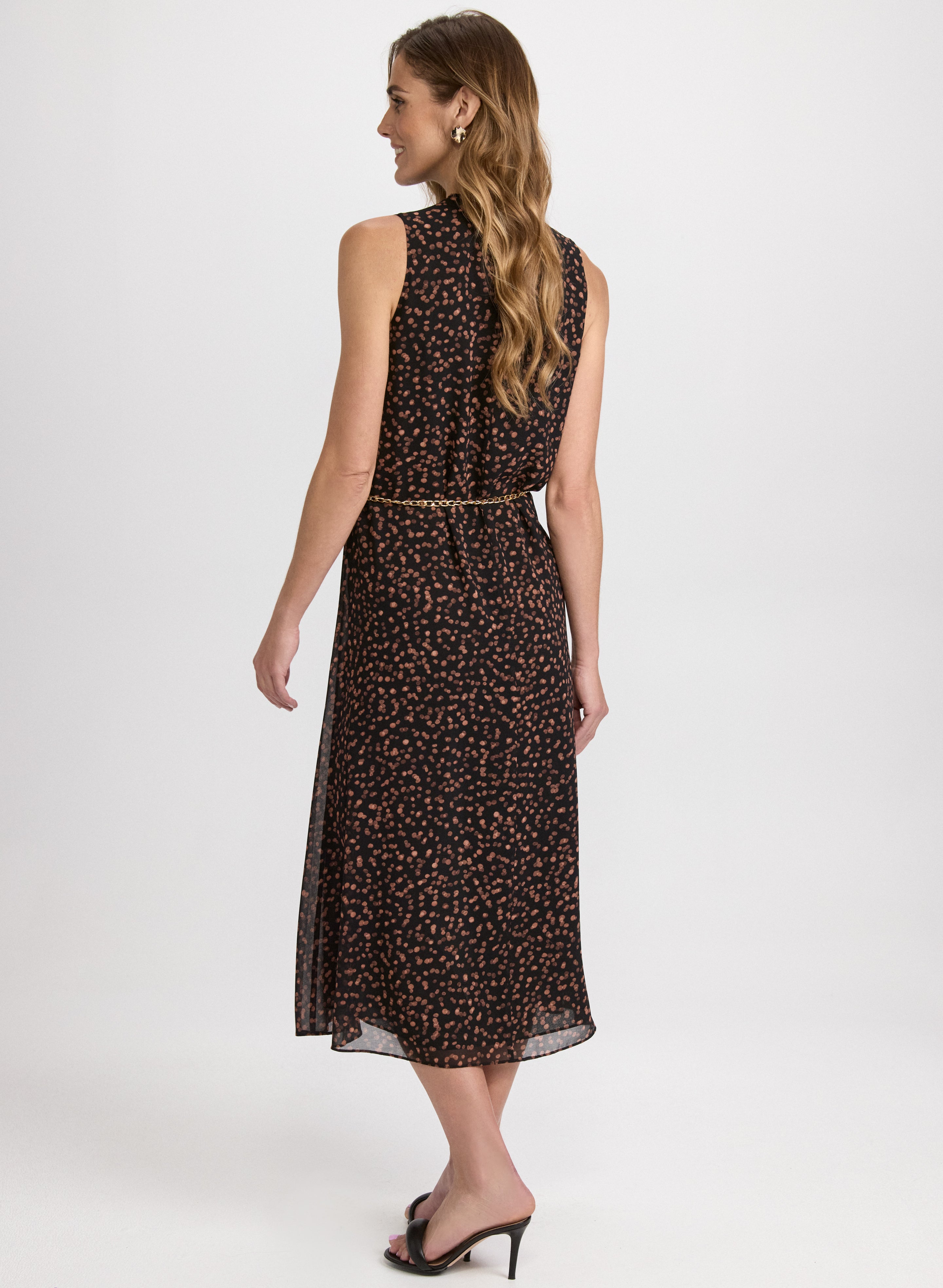 Dot Print Dress - Black Pattern Floral Laura 100112 090 | Women's Casual Summer Dress for Party, Beach & Date Night