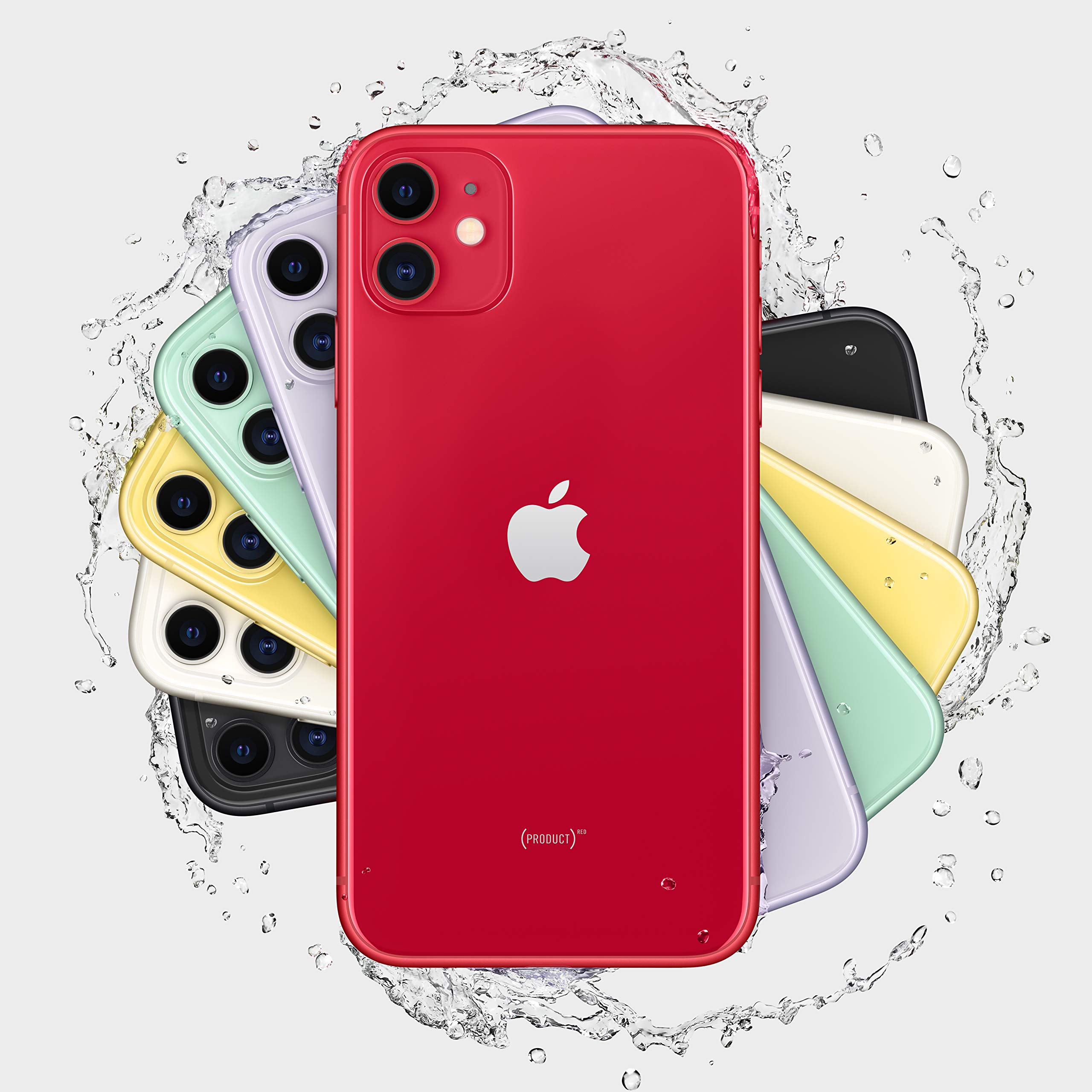 Apple iPhone 11 64GB (PRODUCT) RED Unlocked Smartphone - Cricket Wireless Compatible | Water Resistant, Dual Camera, Face ID | Perfect for Travel, Photography & Everyday Use