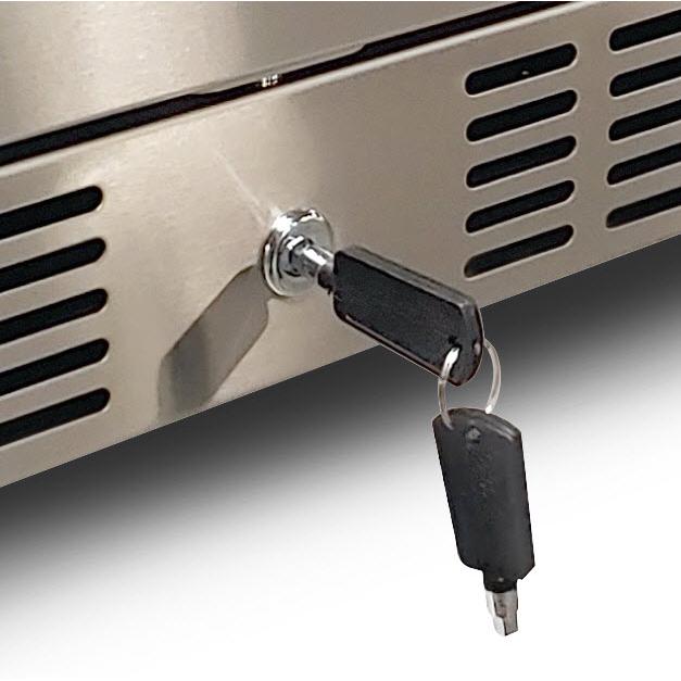 5.5 cu.ft Outdoor Undercounter Refrigerator - Left Hinge All Fridge for Patio, Pool House & Outdoor Kitchen - Stainless Steel Commercial Grade Beverage Cooler ART BC24L