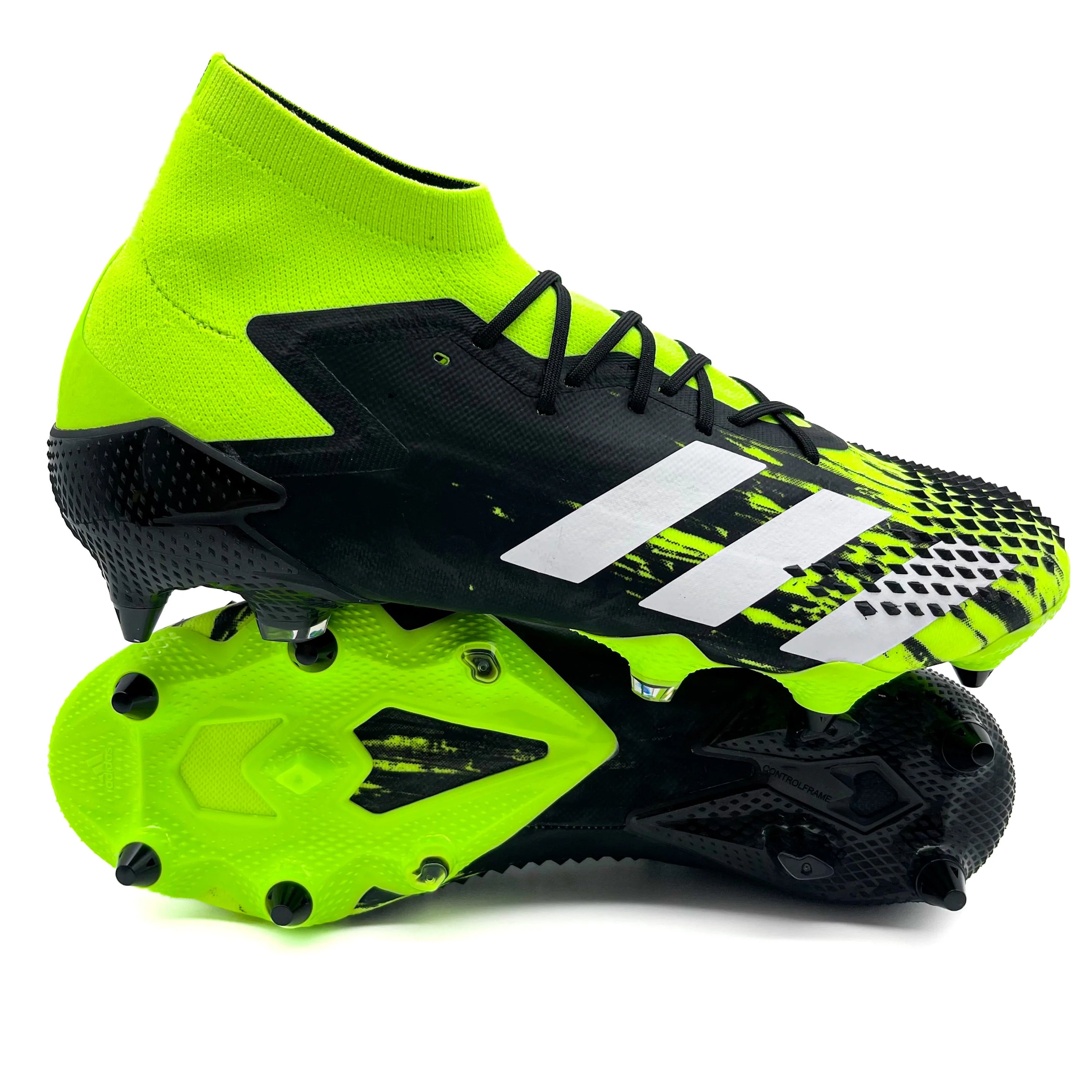Adidas Predator 20.1 SG Firm Ground Soccer Cleats - Signal Green | High-Performance Football Boots for Firm Natural Grass Pitches | Perfect for Professional Matches & Training Sessions