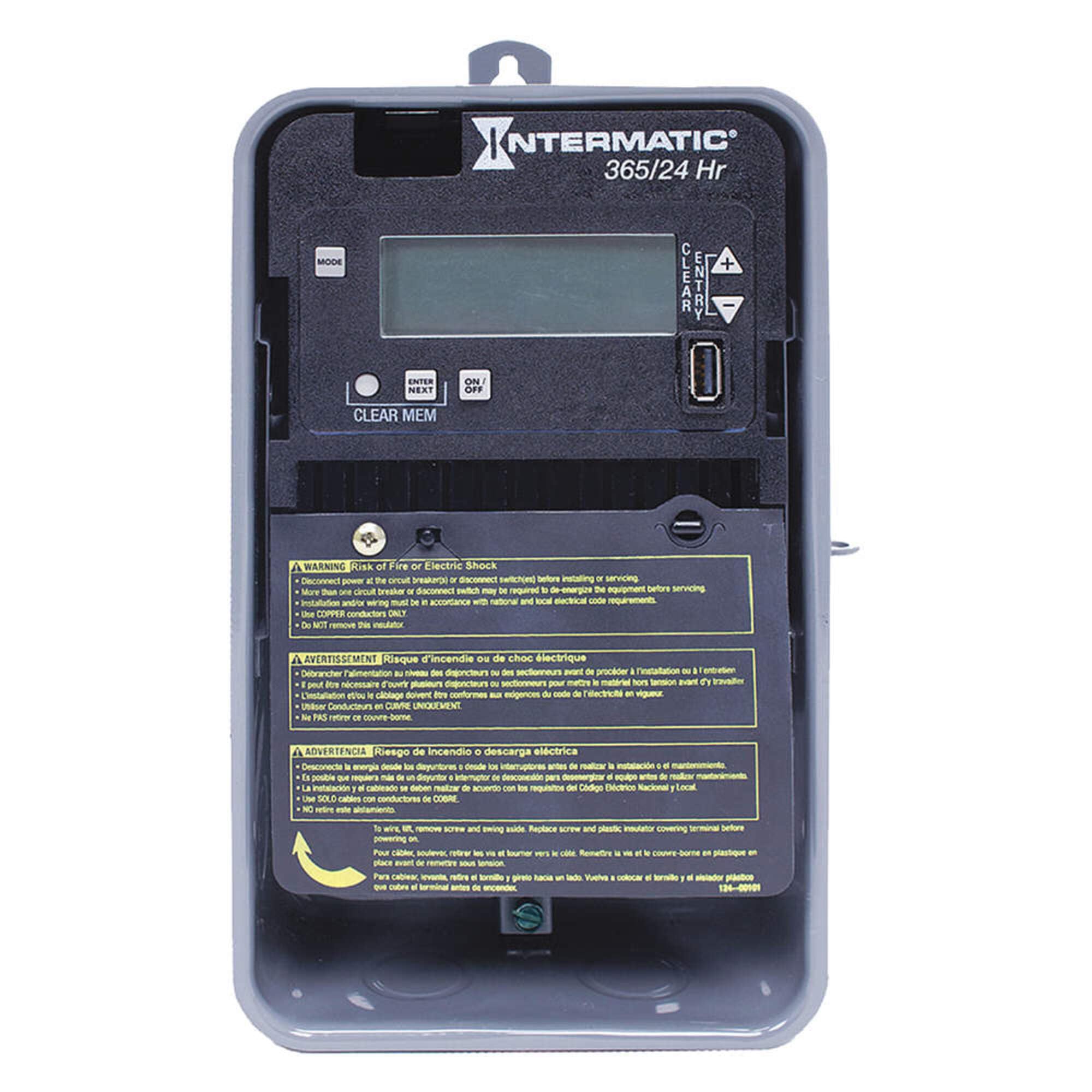 Intermatic 20 Amp Electronic Timer - 120-277V AC, 24 Hour/365 Day Operation, Multi-Channel - Perfect for Home Automation, Outdoor Lighting & Appliance Control