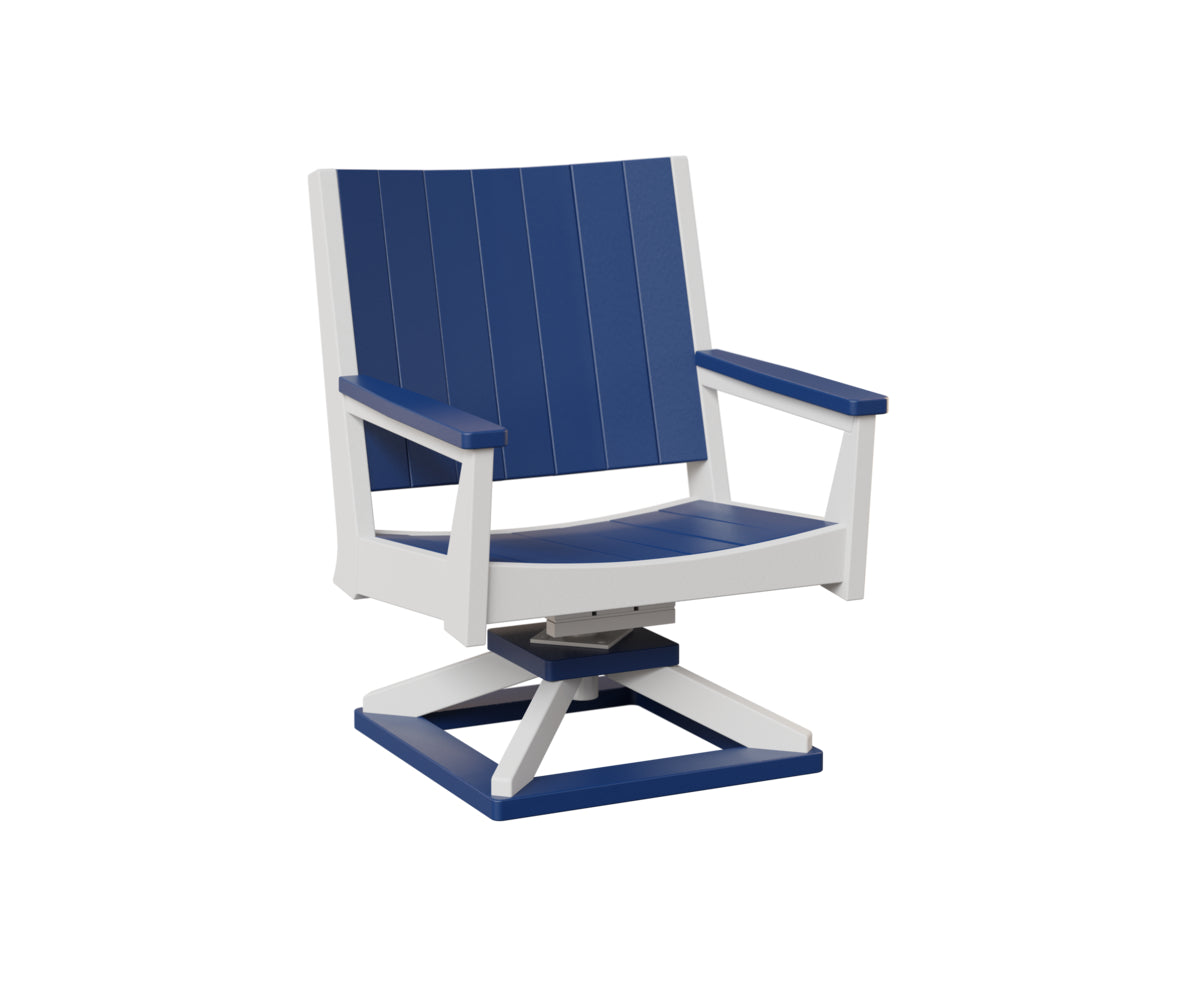 Berlin Gardens Mayhew Chat Swivel Rocker - Outdoor Patio Conversation Chair with Comfortable Cushions for Porch, Deck, or Garden Relaxation