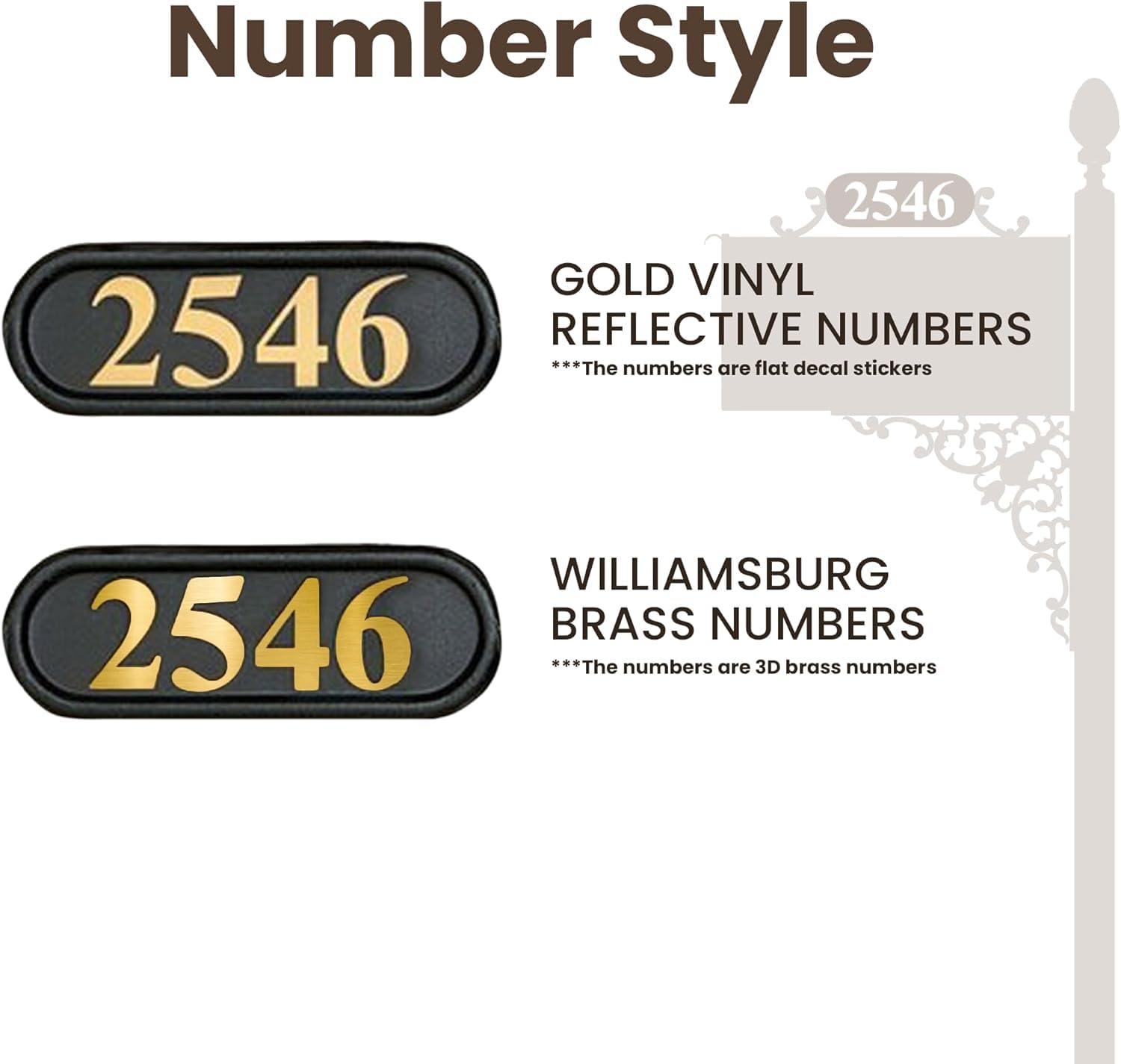 Black Rust-Resistant Charleston Mailbox & Post System with Address Plaque, Numbers & Scroll - Durable Outdoor Mailbox for Homes, Farms & Rural Properties - Includes Mounting Hardware (Standard Size)