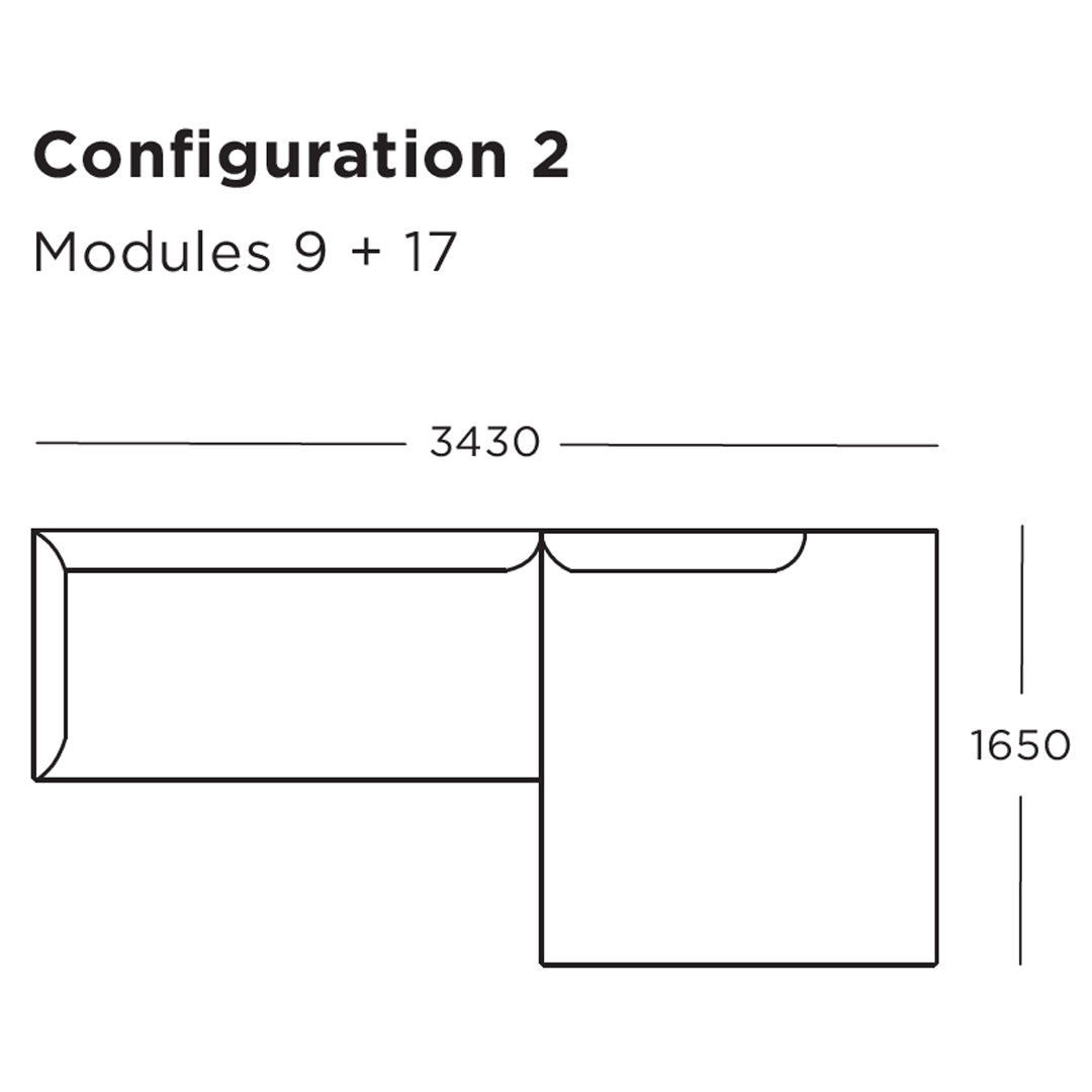 Modular Sofa Set - Blade Sofa with 17 & 23 Modules - Customizable Sectional Couch for Living Room, Lounge & Office Spaces