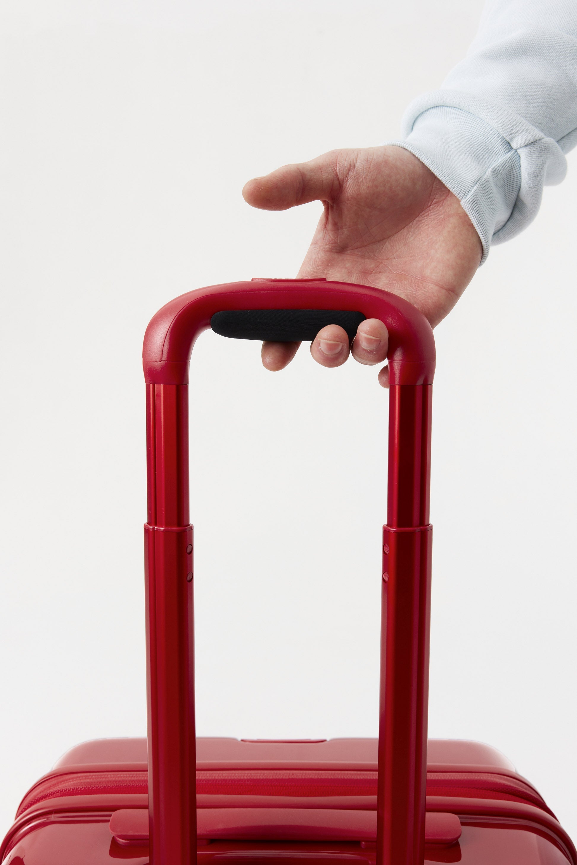 Text Me Red Carry On Roller Luggage - Lightweight & Durable Suitcase for Travel, Business Trips & Weekend Getaways