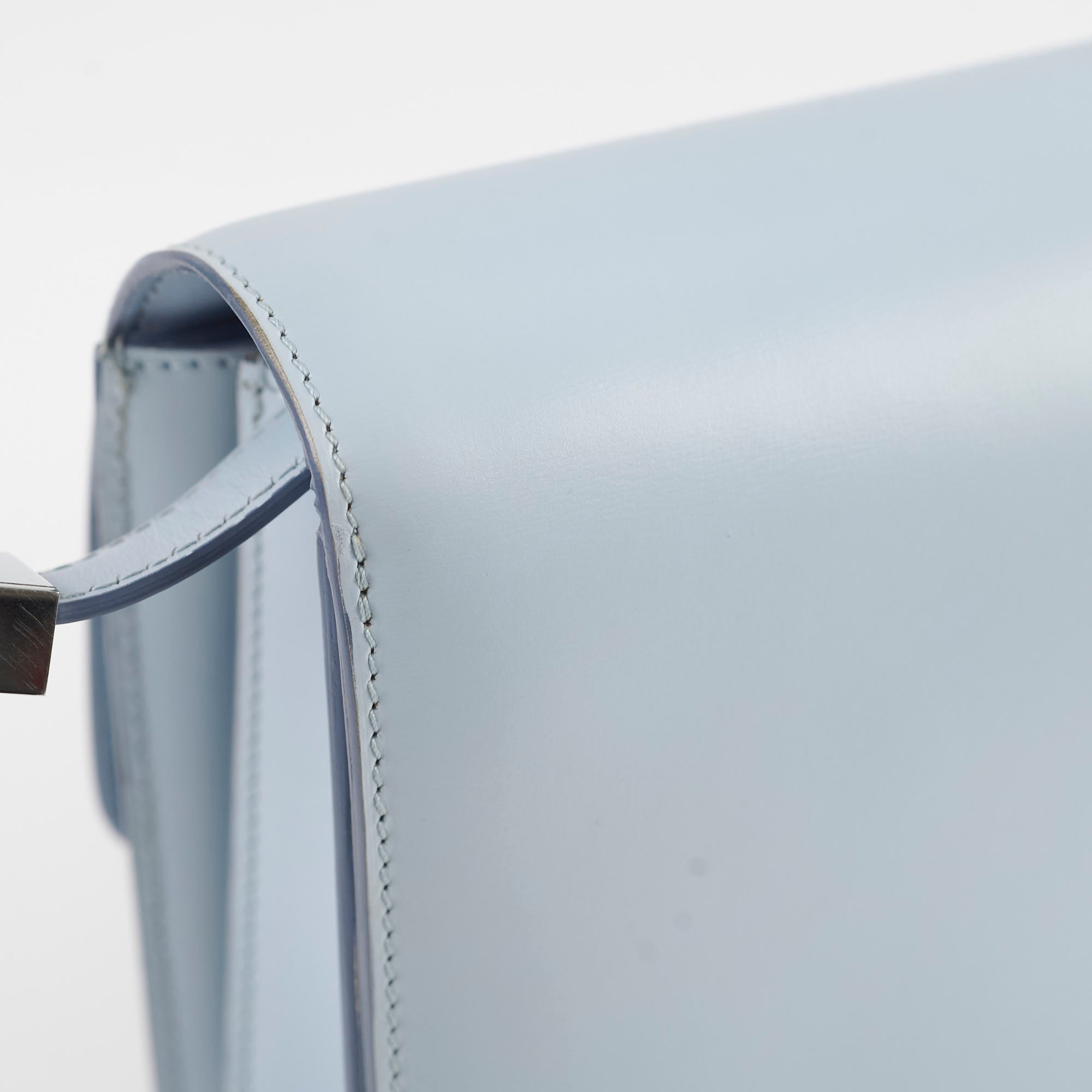 Celine Box Shoulder Bag Light Blue | Genuine Leather Crossbody Purse for Women | Perfect for Work, Travel & Evening Events
