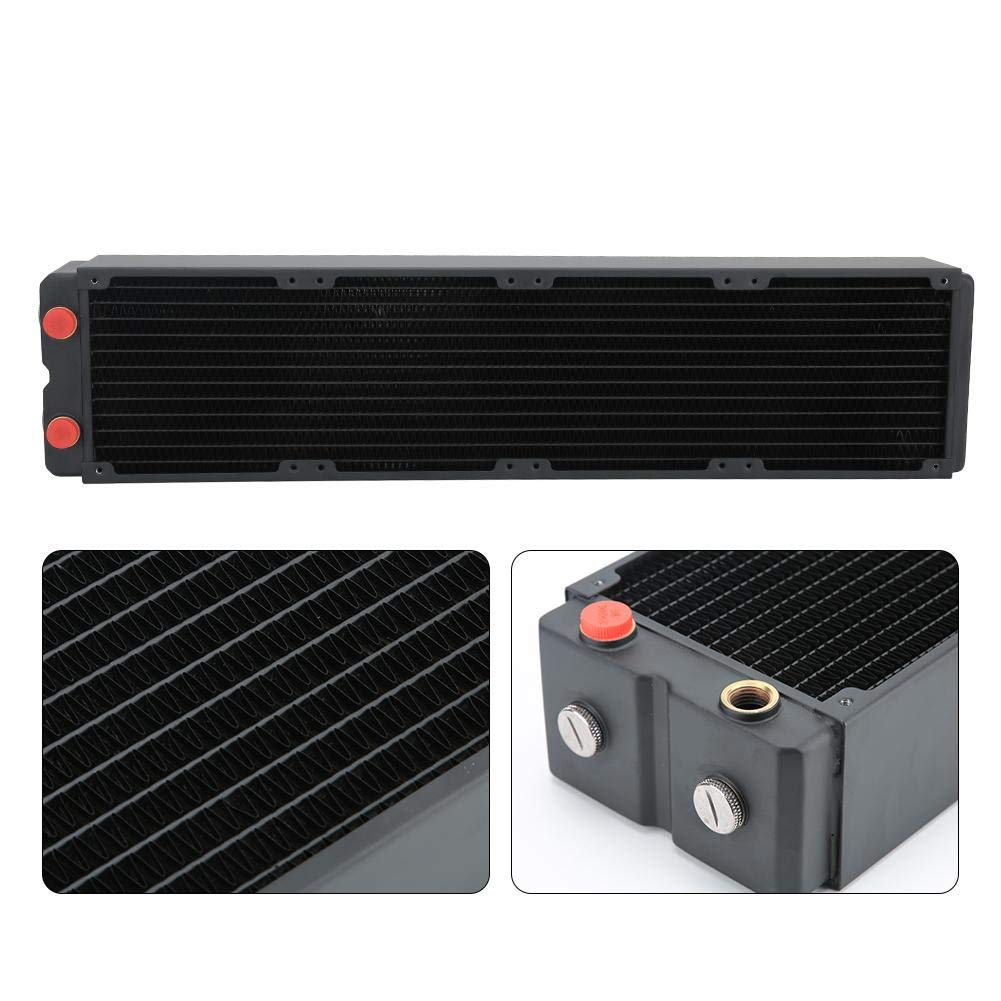 Amonida High-Performance Brass PC Water Cooler - 3-Layer CPU Cooling Radiator with Wide Compatibility for Gaming PC, Workstation & Overclocking | Enhanced Stability & Heat Dissipation for Intensive Computing