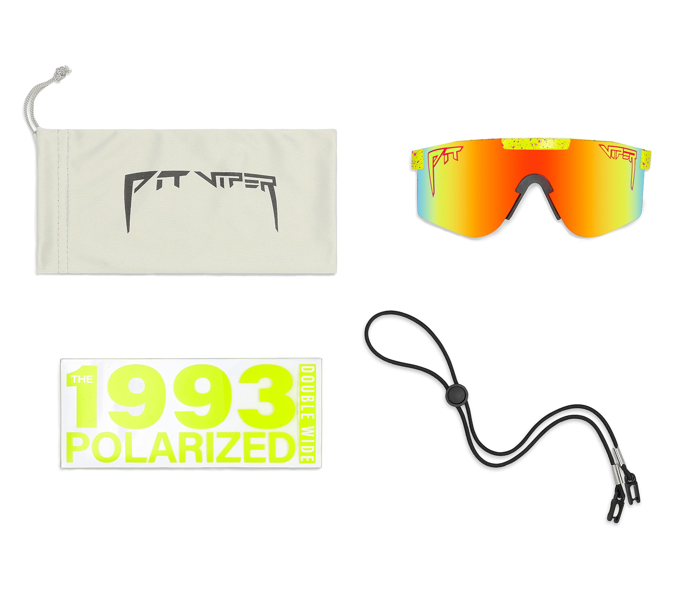 Pit Viper The Original Sunglasses for Men & Women - Wide Fit Polarized Sports Sunglasses for Running, Cycling, Hiking & Outdoor Activities