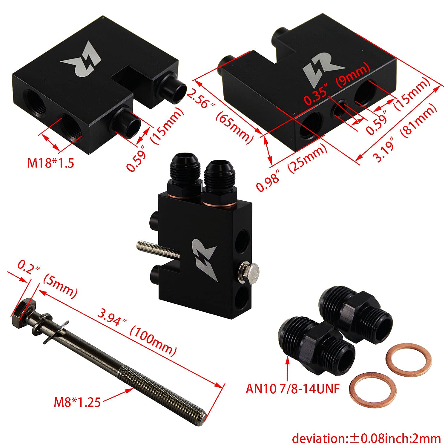 Compatible with N54 135 E82 335 E90 E92 Twin Turbo Engine - New High Performance Oil Cooler Kit for BMW - Perfect for Racing & High-Temperature Driving Conditions