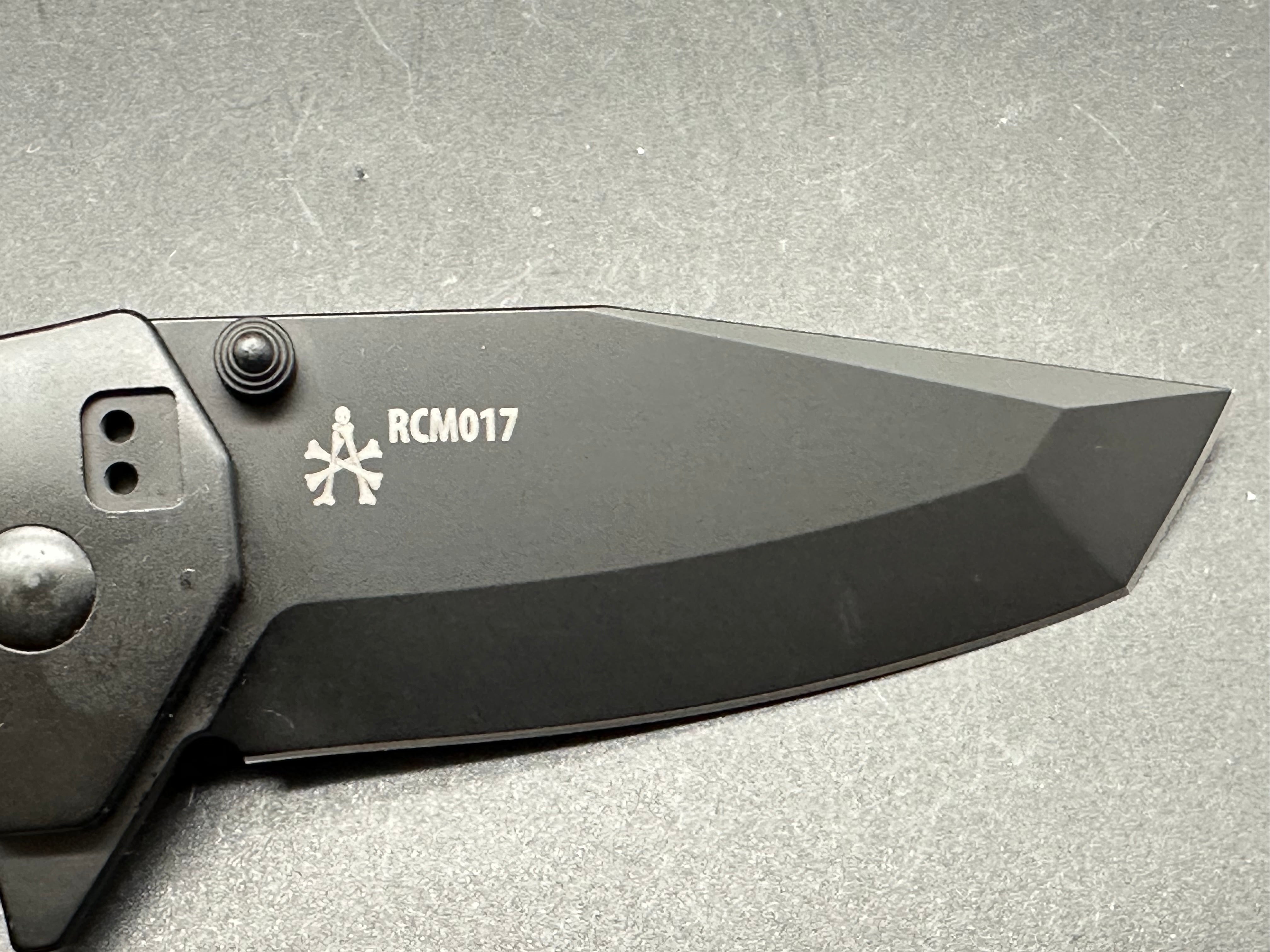 RoseCraft Blades MA-11 Folding Knife with OD Green Handle - Tactical EDC Knife for Outdoor Camping, Hunting & Survival Gear