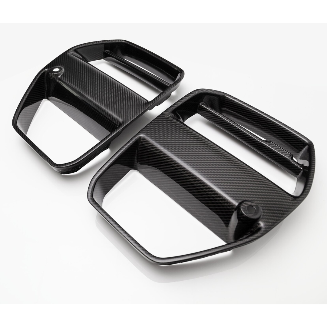 BMW G8X M3 M4 Carbon Fiber Front Motorsport Grille V Style™ - High Performance Upgrade for Track & Street Racing - Perfect for Car Enthusiasts & Motorsport Events