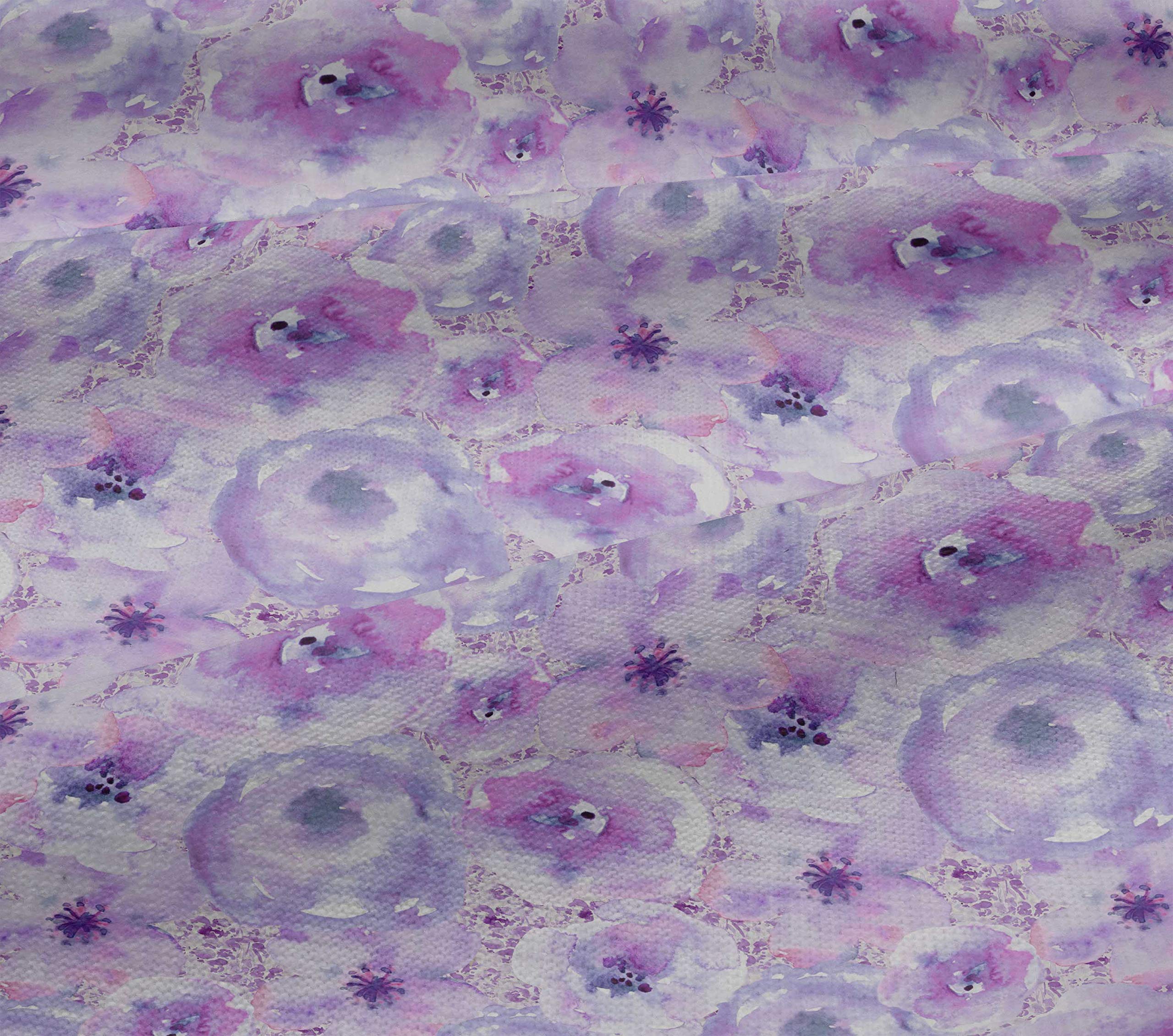 oneOone Viscose Jersey Fabric - Watercolor Floral Printed Soft Fabric - 1 Yard (60 Inches Wide) for Dresses, Skirts & DIY Fashion Projects