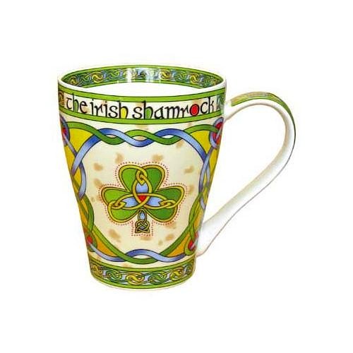 Irish Weave Shamrock Mug - Handcrafted Ceramic Coffee Cup with Celtic Design, Perfect for St. Patrick's Day Gifts & Irish-Themed Home Decor | Ideal for Tea, Coffee & Hot Beverages