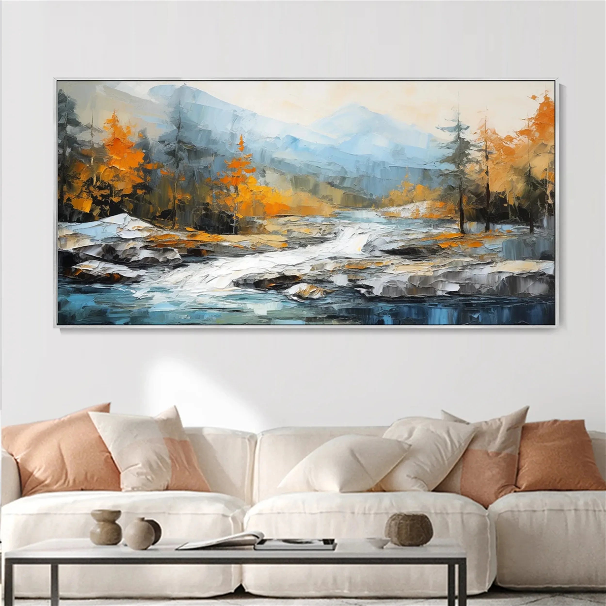 Beautiful Flower and Tree Painting #FT058 - Perfect for Home Decor, Wall Art, and Office Interior Design