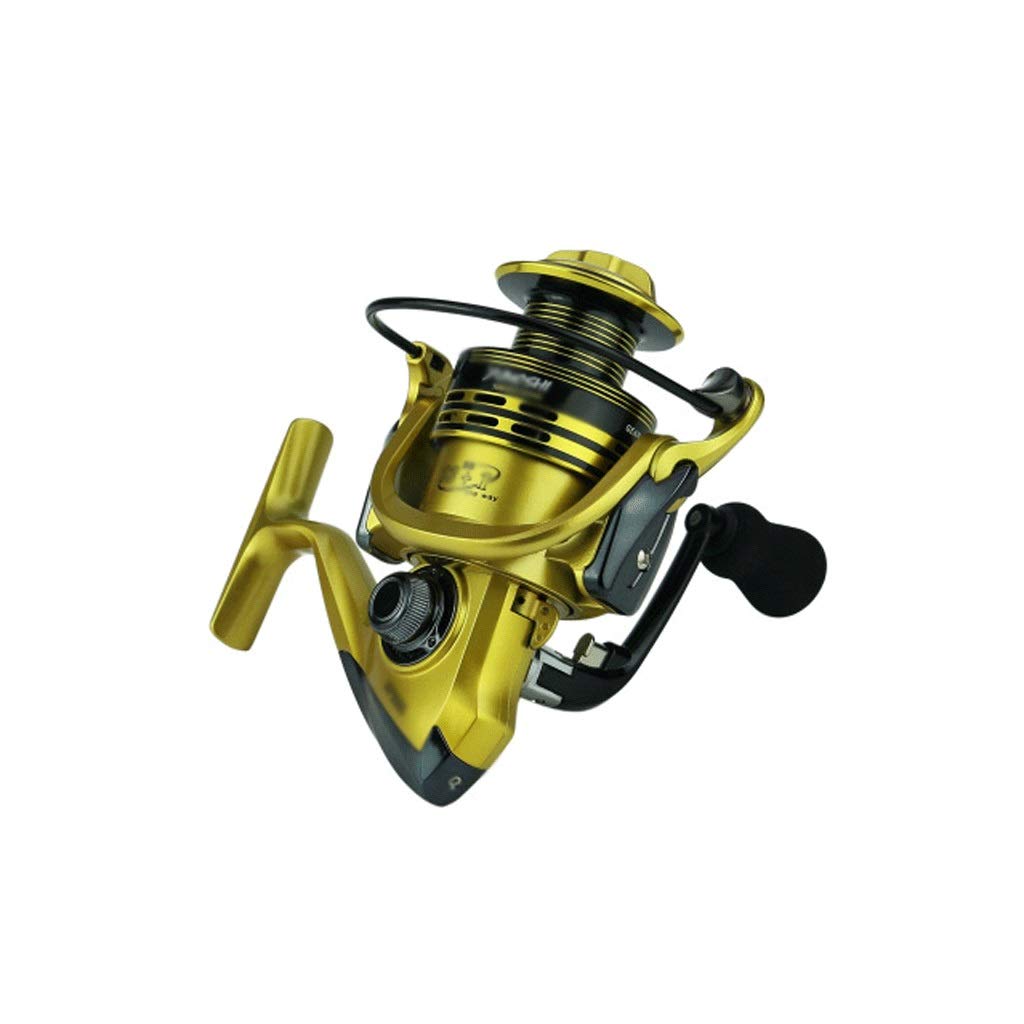 MMAXZ Full Metal Rocker Fishing Reel 14-Bearing Smooth Spinning Reel - Saltwater & Freshwater Fishing Gear for Bass, Trout, Salmon (Perfect for Kayak, Boat and Shore Fishing)