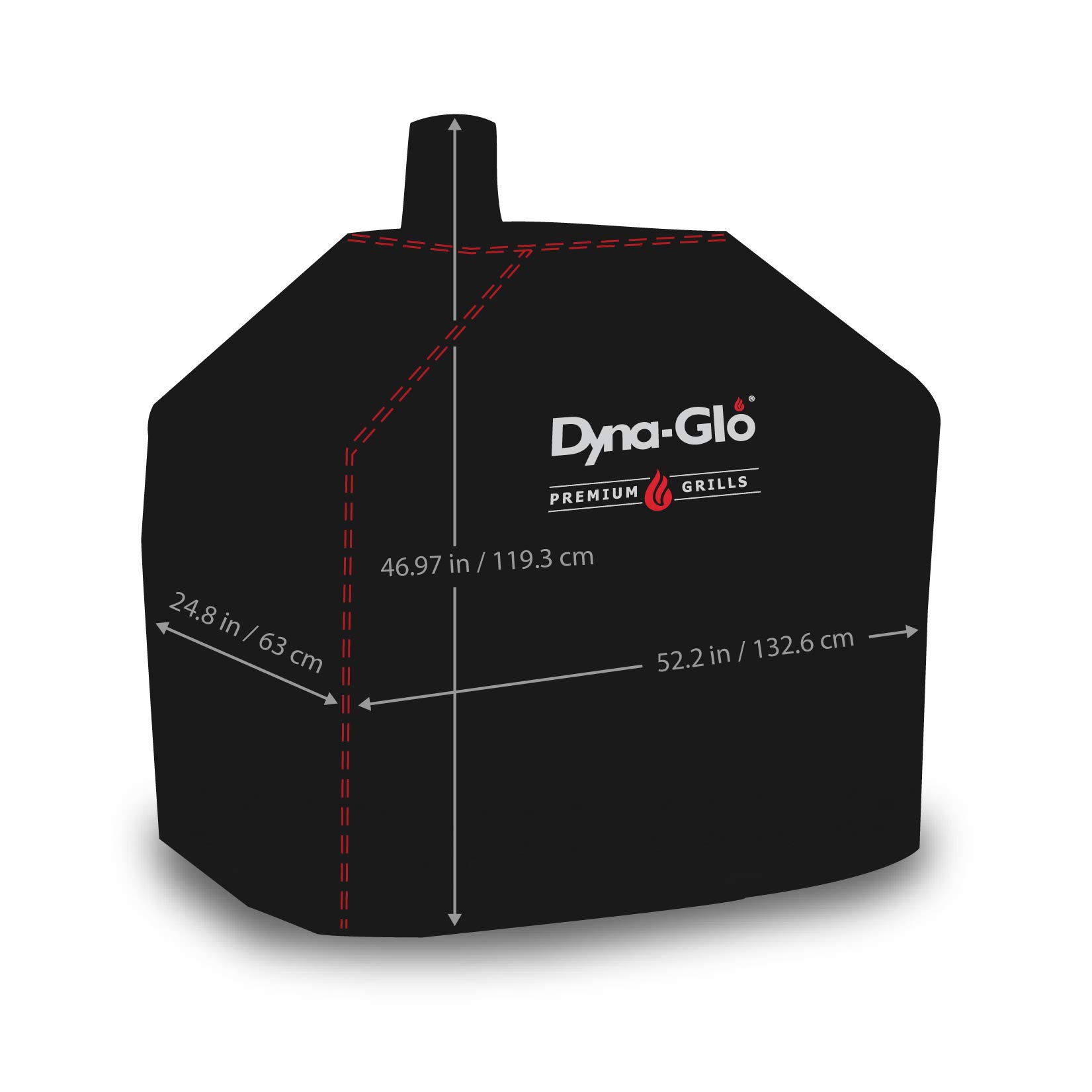 Dyna-Glo DG405CC Premium Medium Charcoal Grill Cover - Heavy Duty Waterproof BBQ Grill Protector for Outdoor Cooking & Backyard Parties