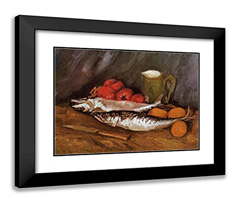 Black Modern Wood Frame with Double Matting