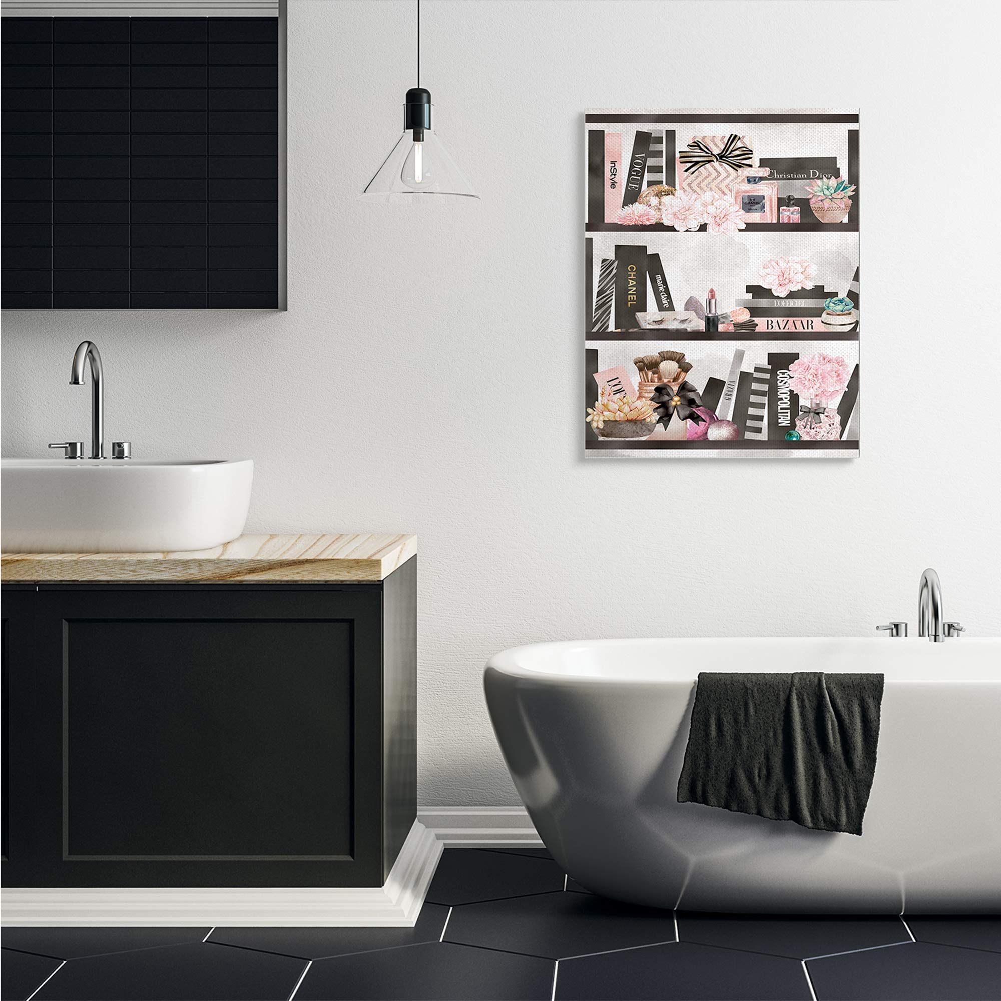 Stylish Fashion Bookshelf for Makeup & Accessories - Organize Beauty Products, Books & Decor - Perfect for Bedroom, Bathroom & Vanity Setup