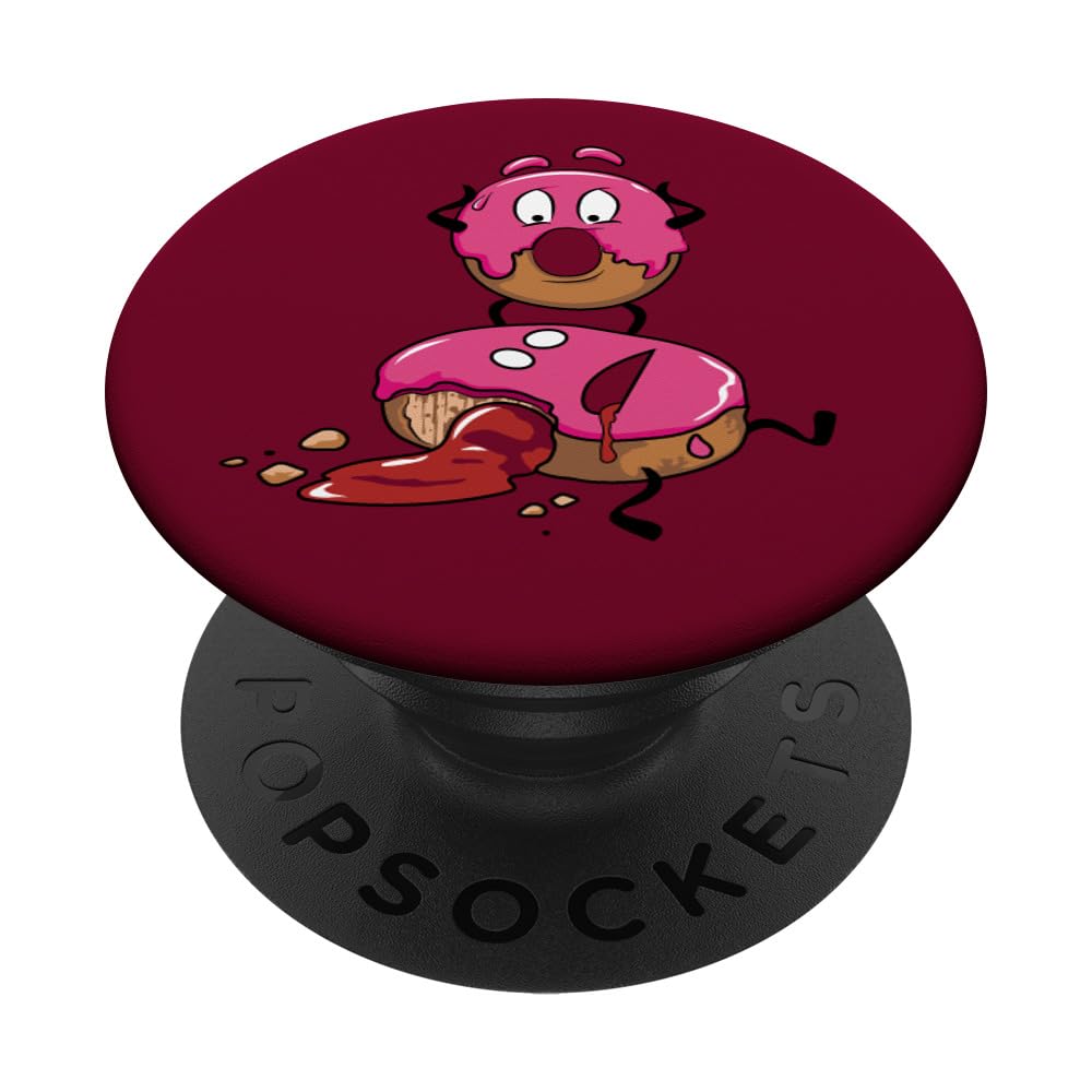 Funny Pink Doughnut Pun PopSockets - Swappable PopGrip with Bavarian Jelly Design - Perfect for Phones, Tablets & Laptops - Great Gift for Donut Lovers & Humor Fans