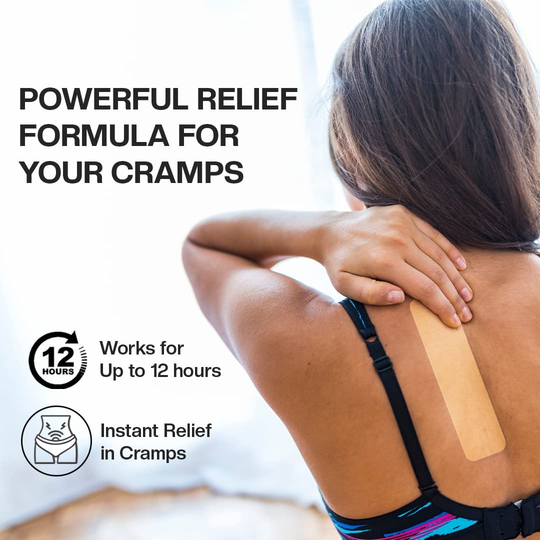 Pee Safe Feminine Herbal Pain Relief Patches (5 Pack) | Natural Period Cramp Relief | Drug-Free & No Side Effects | Long-Lasting 12-Hour Comfort | Discreet & Skin-Friendly Design | Perfect for Work, Travel & Active Lifestyles