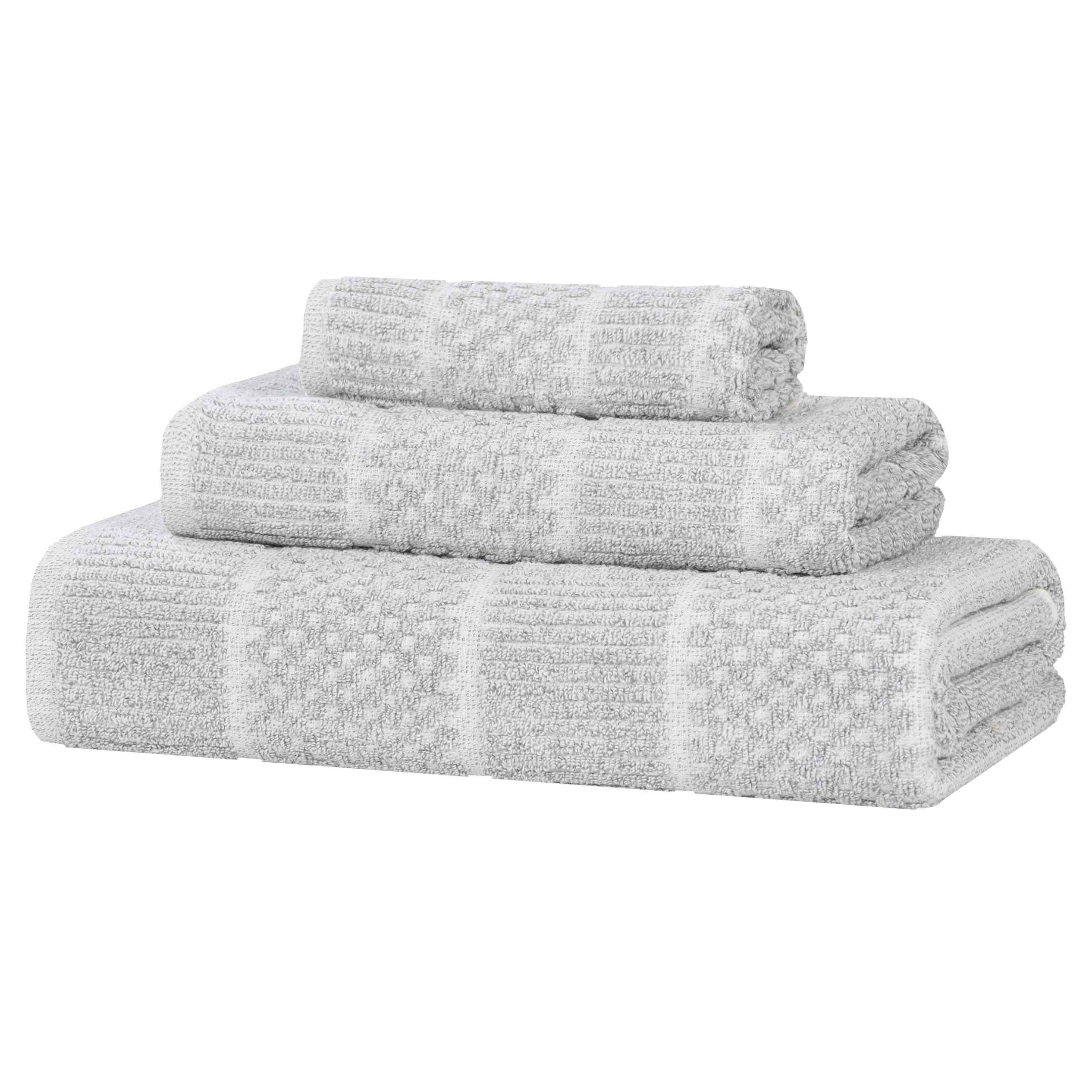 Premium 3-Piece Cotton Blend Towel Set - Soft, Absorbent & Quick-Drying Bath & Hand Towels for Spa, Gym & Luxury Home Use