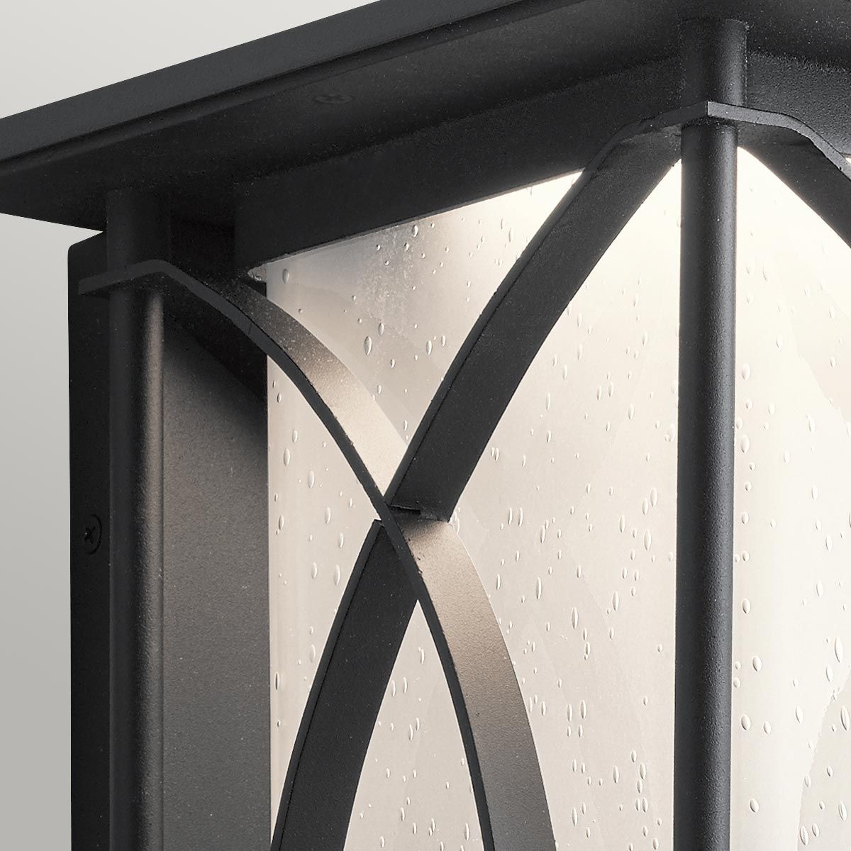 Ashbern 1 Light Small/Medium/Large Outdoor Wall Lantern - Textured Black Finish, E27 Socket, IP44 Waterproof - Perfect for Porch, Patio, Garden & Exterior Wall Lighting