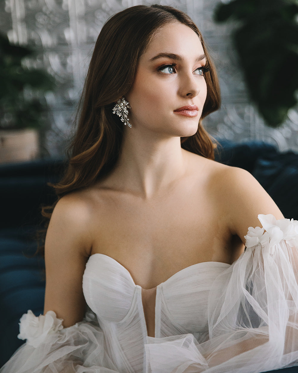 Marlena Crystal Earrings for Women - Elegant Dangle Drop Earrings with Sparkling Stones - Perfect for Parties, Weddings & Evening Events