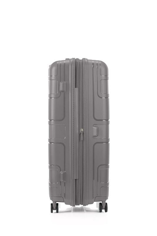 American Tourister Light Max 82cm Large Spinner Suitcase - Mercury Grey Luggage for Travel, Business Trips & Vacations | Durable Hardshell Spinner with 360° Wheels