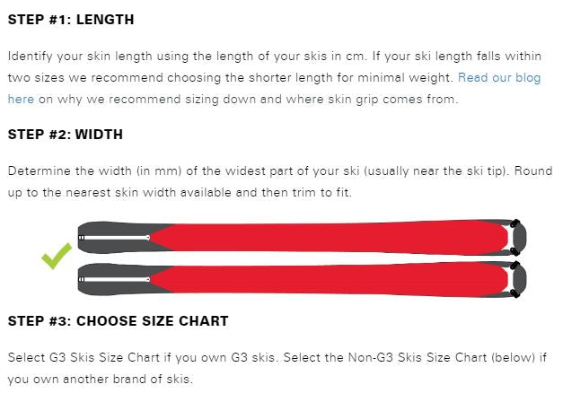 G3 Minimist Universal Skins 115mm - Premium Ski Skins for Backcountry & Alpine Touring - Perfect Grip & Glide on Snow