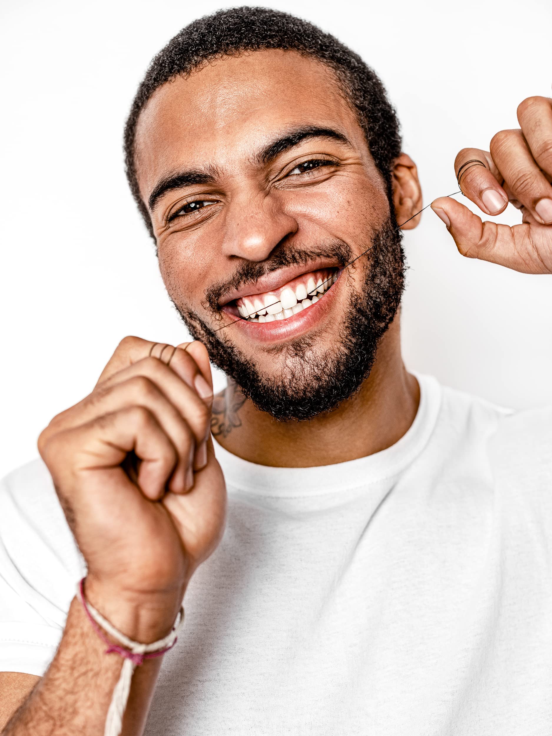 Organic Teeth Whitening Dental Floss with Activated Bamboo Charcoal - Vegan, Cruelty-Free & All Natural (32 Yards) | Luxury Oral Care for Fresh Breath & Stain Removal | Perfect for Travel, Home & Office Use